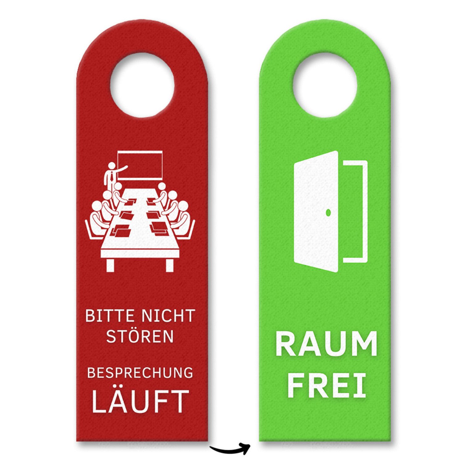 Dekohänger Besprechung Türhänger mit Spruch Bitte nicht stören Besprechung läuft