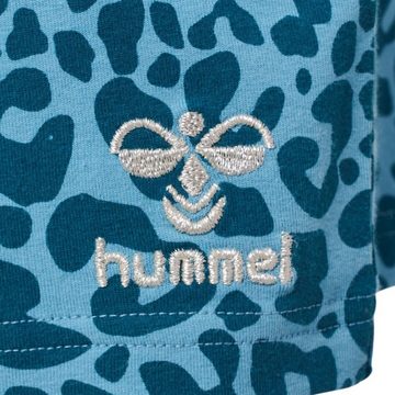 hummel Sweatshorts hmlFLOWY AOP Shorts (1-tlg) breiter elastischer Bund