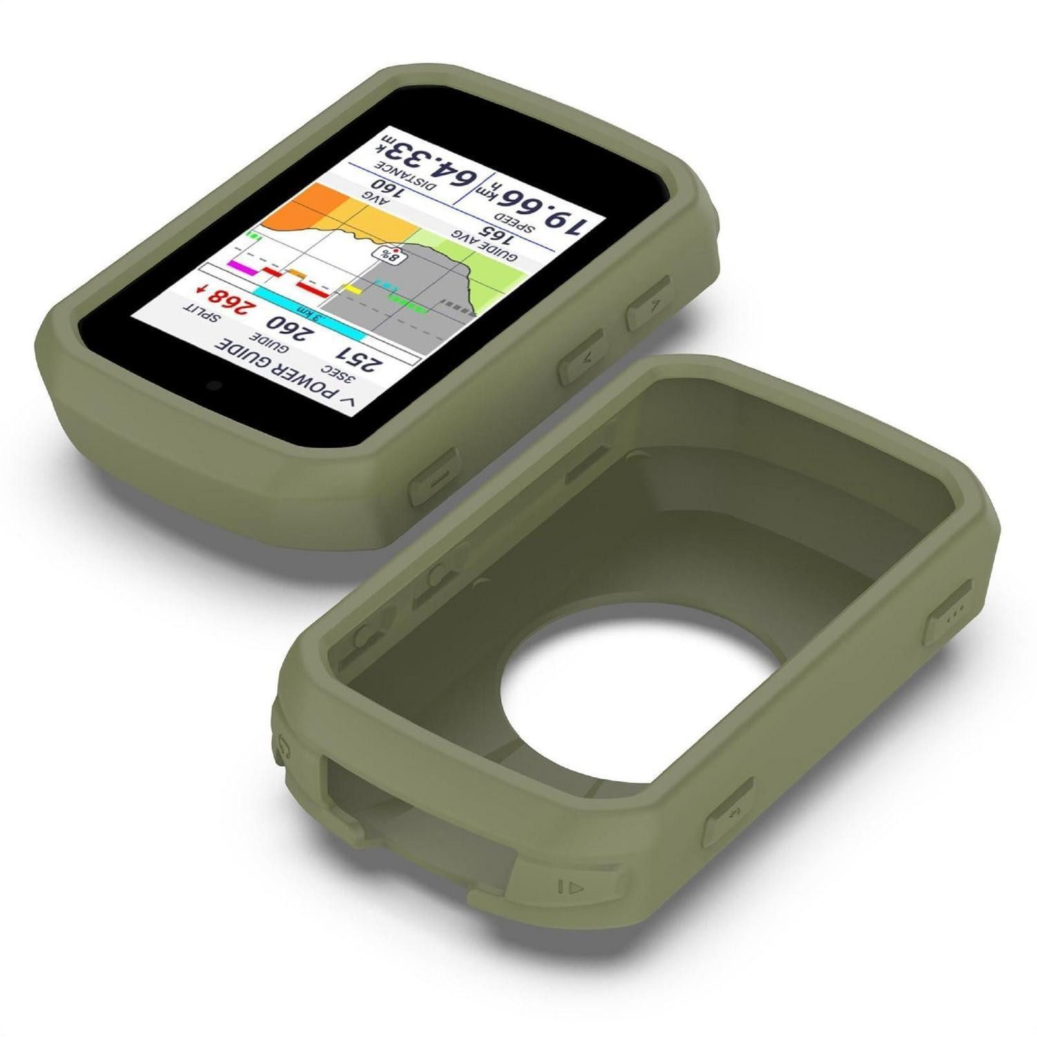 LuxusKollektion Handyhülle Hülle für Garmin Edge 850/550 Armee grün