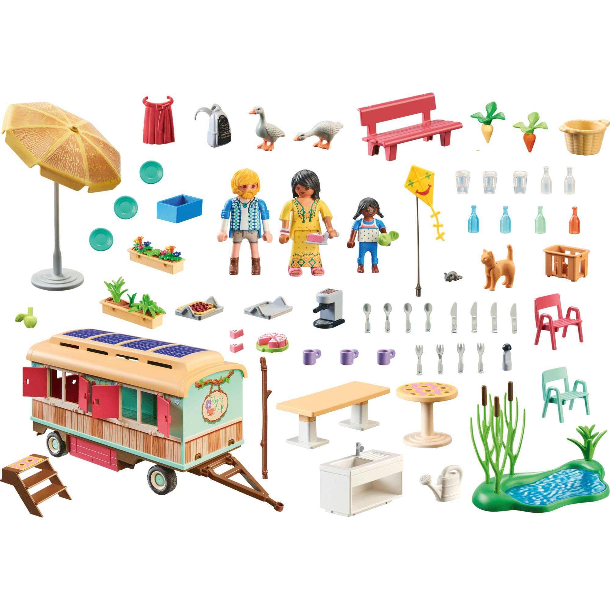 Playmobil® PLAYMOBIL Country Gemütliches Bauwagencafé, Konstruktions-Spielset