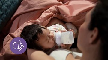 Philips AVENT Babyflasche Natural Response SCY670/02, 2 Stück, mit dem AirFree Ventil, 125 ml, ab 0 Monaten