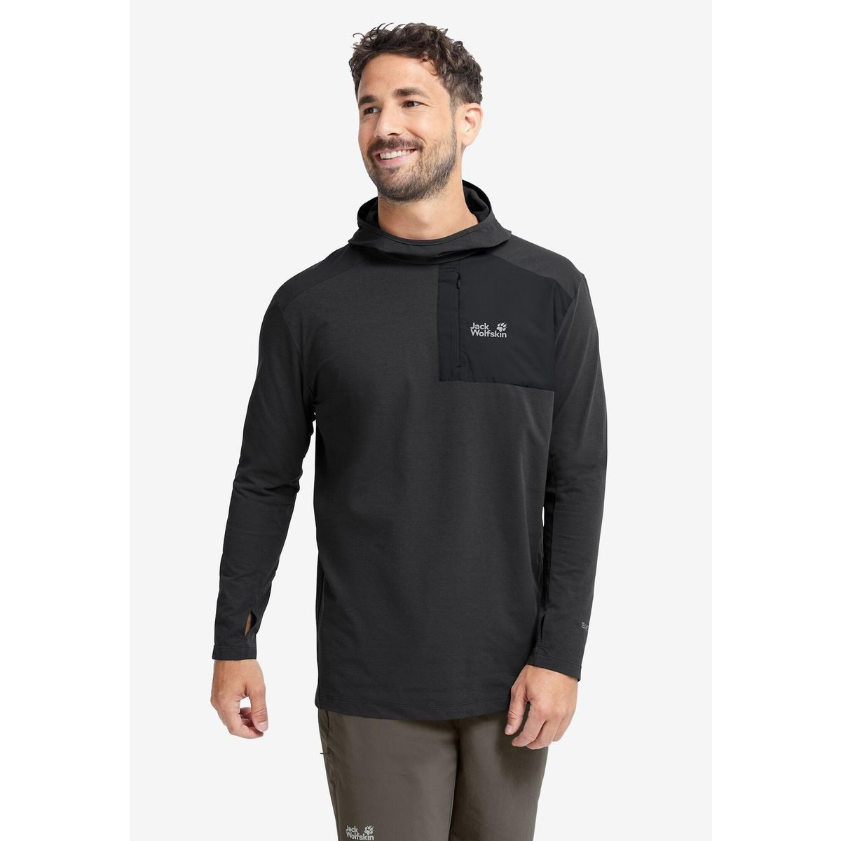 Jack Wolfskin Sweatshirt Sucol Hoody M Sportlicher und schnelltrocknender Hoodie mit Kapuze, ideal für