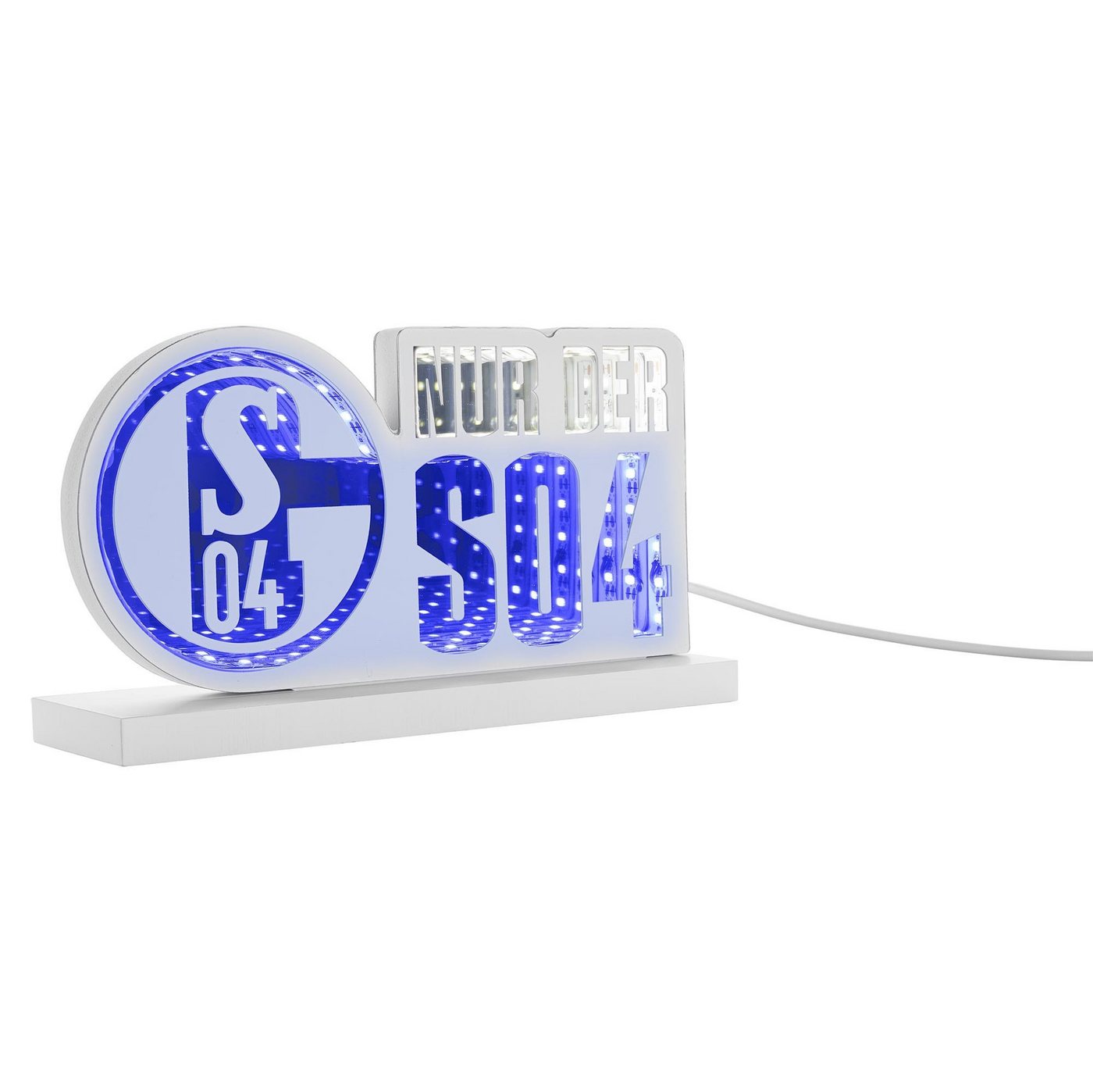 FC Schalke 04 LED Dekolicht LED-Licht Nur der S04 Mirror