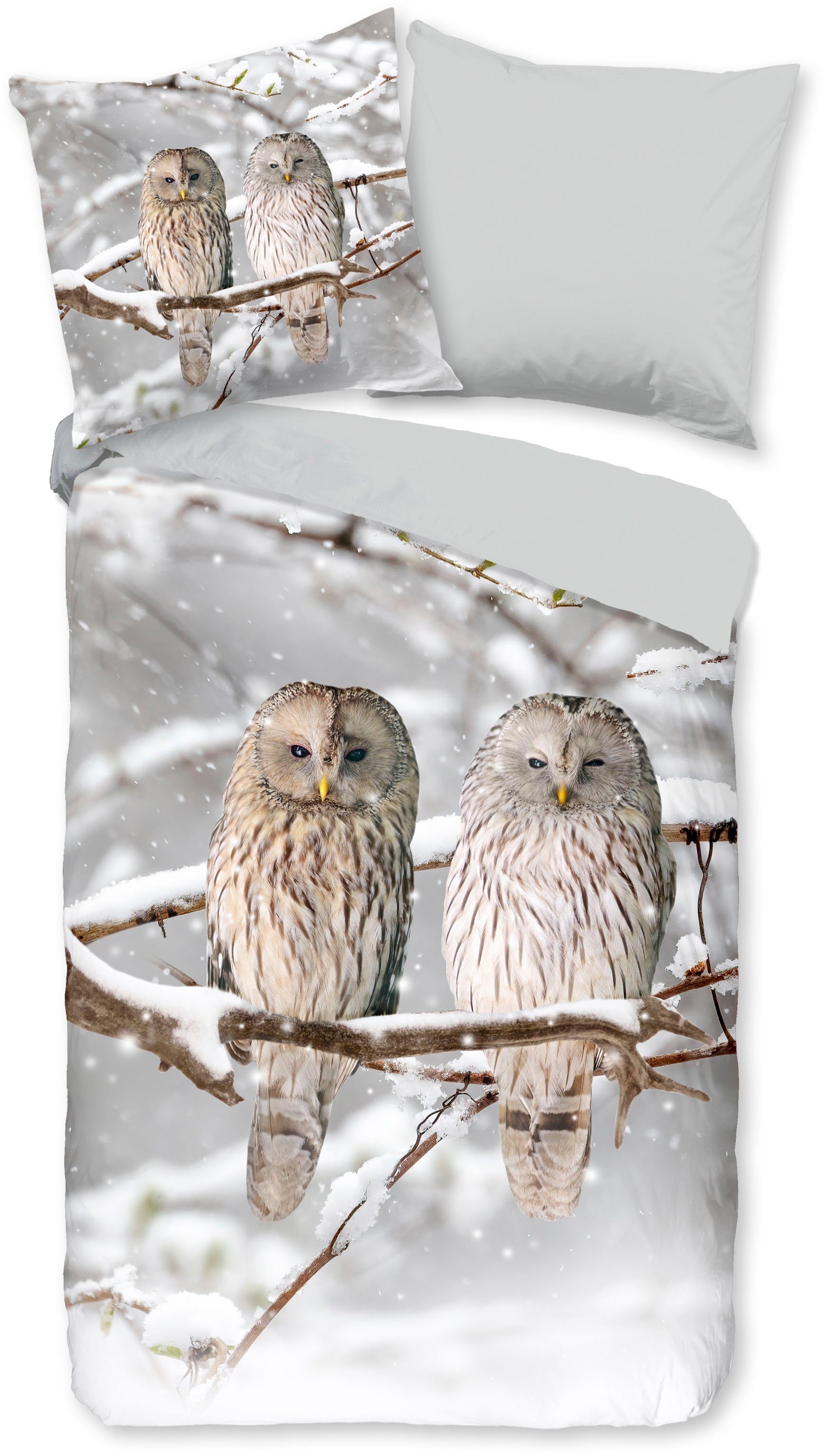 good morning Wendebettwäsche Febe, Biber, Flanell, günstig online kaufen