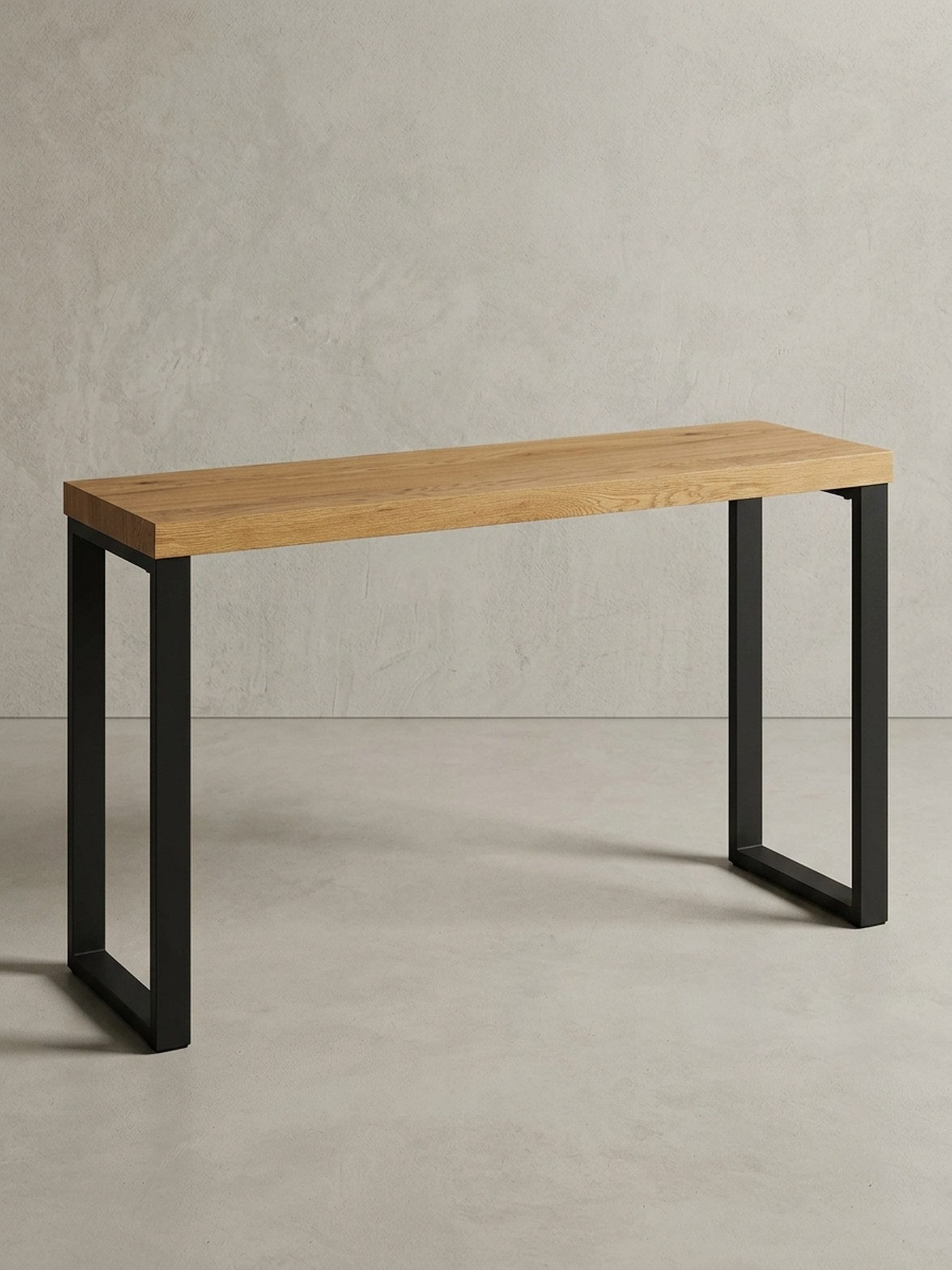 KADIMA DESIGN Konsolentisch Ablagetisch in modernem Design, Eiche-optik, große Ablagefläche
