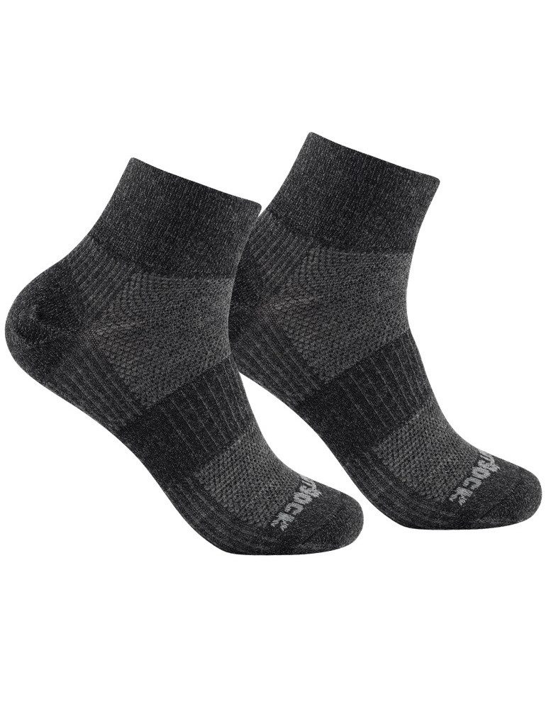 Wrightsock Wandersocken Quarter Merino Coolmesh II (dünn, Merinowolle) grau günstig online kaufen