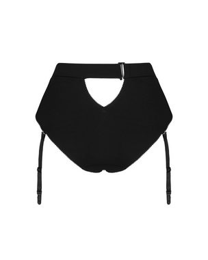 Obsessive Panty Straps-Panty Editya schwarz transparent Blumenmuster (einzel, 1-St)