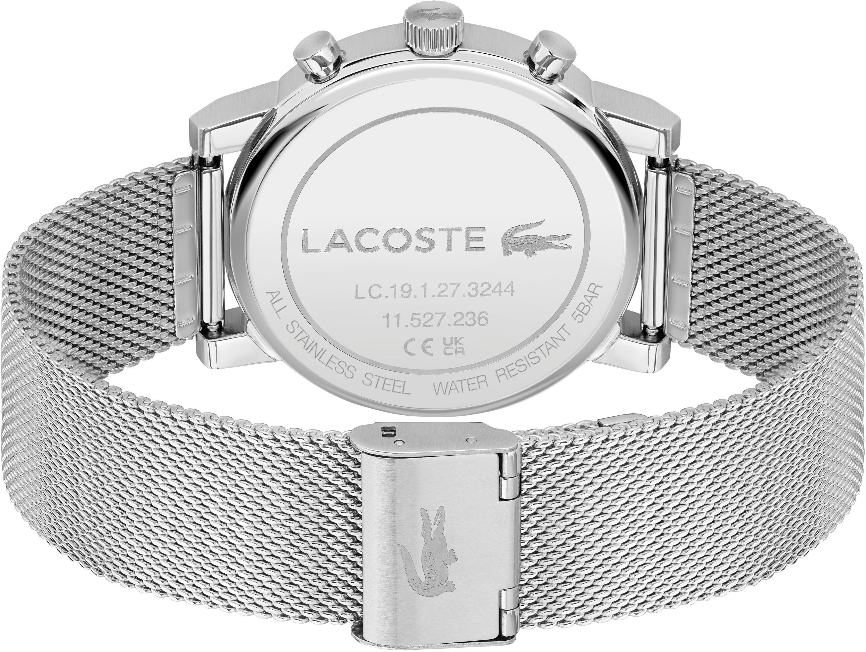 Lacoste Multifunktionsuhr REPLAY 2011409, Armbanduhr, Quarzuhr, Herrenuhr, Edelstahlarmband, analog