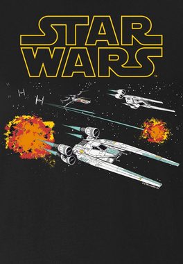 LOGOSHIRT T-Shirt Star Wars - Star Fighter mit coolem Star Wars-Motiv