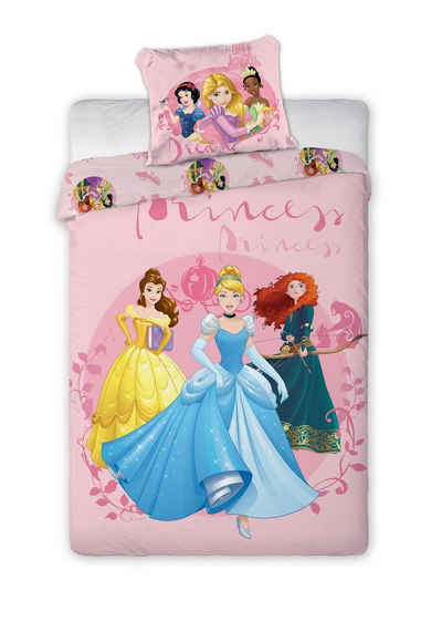 Bettwäsche Prinzessinen Kinderbettwäsche Princess 140 x 200 cm, Disney