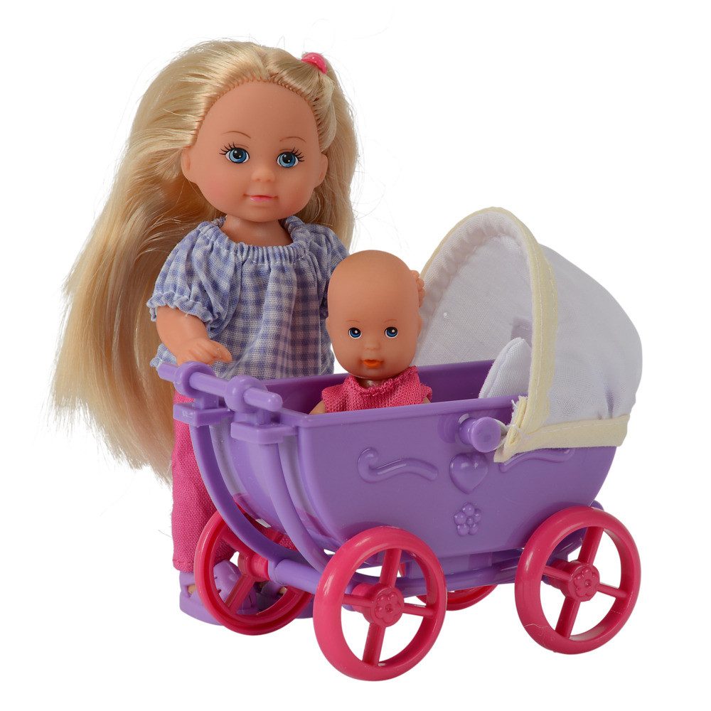 Simba Dickie Anziehpuppe Puppe Evi LOVE mit Puppenwagen 2fach sortiert günstig online kaufen