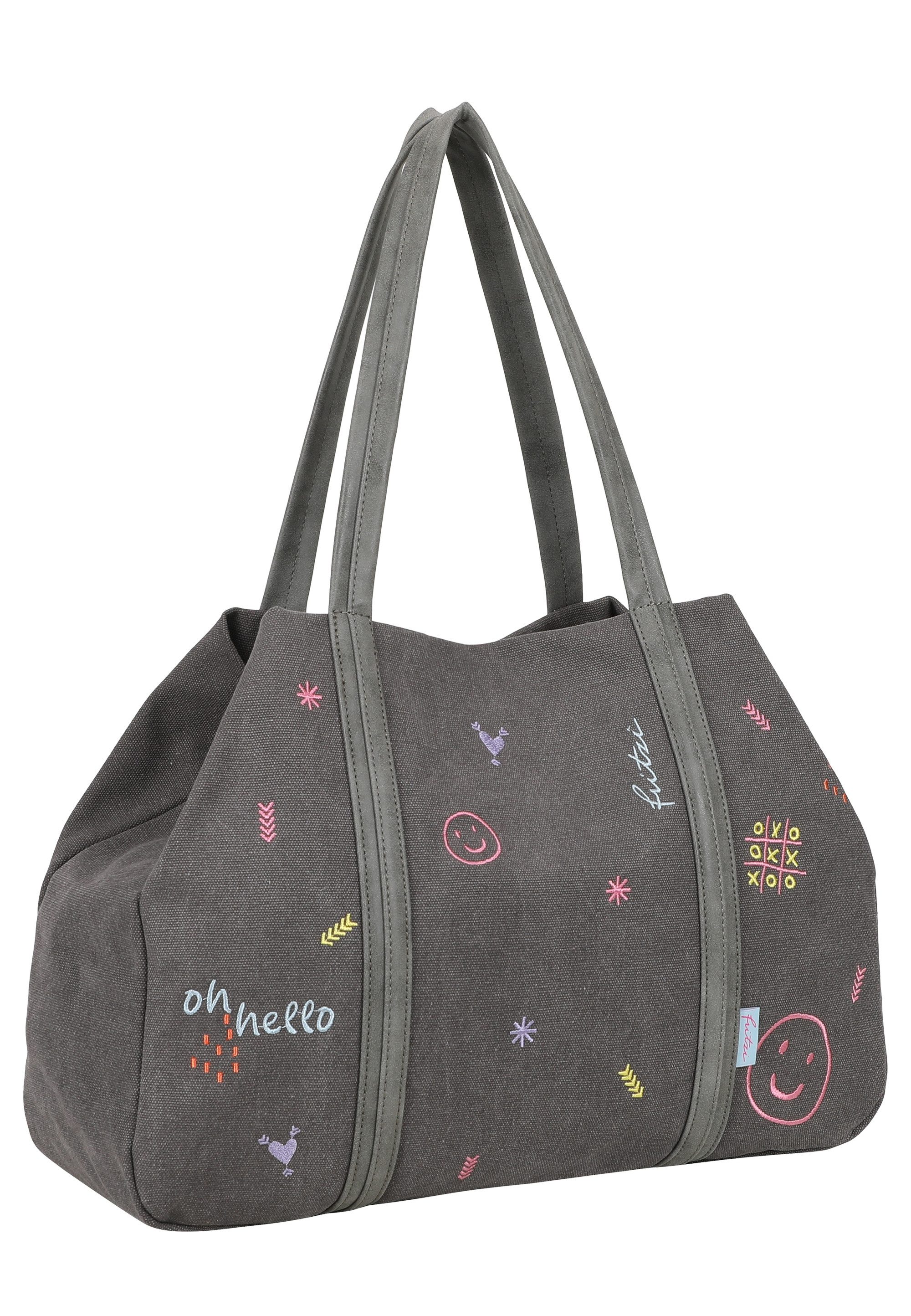 Fritzi aus Preußen Henkeltasche Simply Shopper Limited Embro Fun, mit tollen Stickdetails