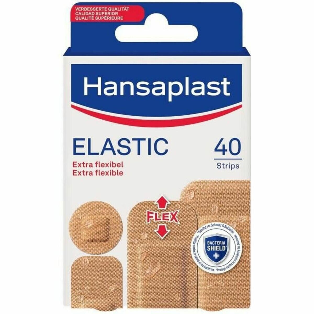Hansaplast Wundpflaster HP ELASTIC dressings 4 sizes 40 u