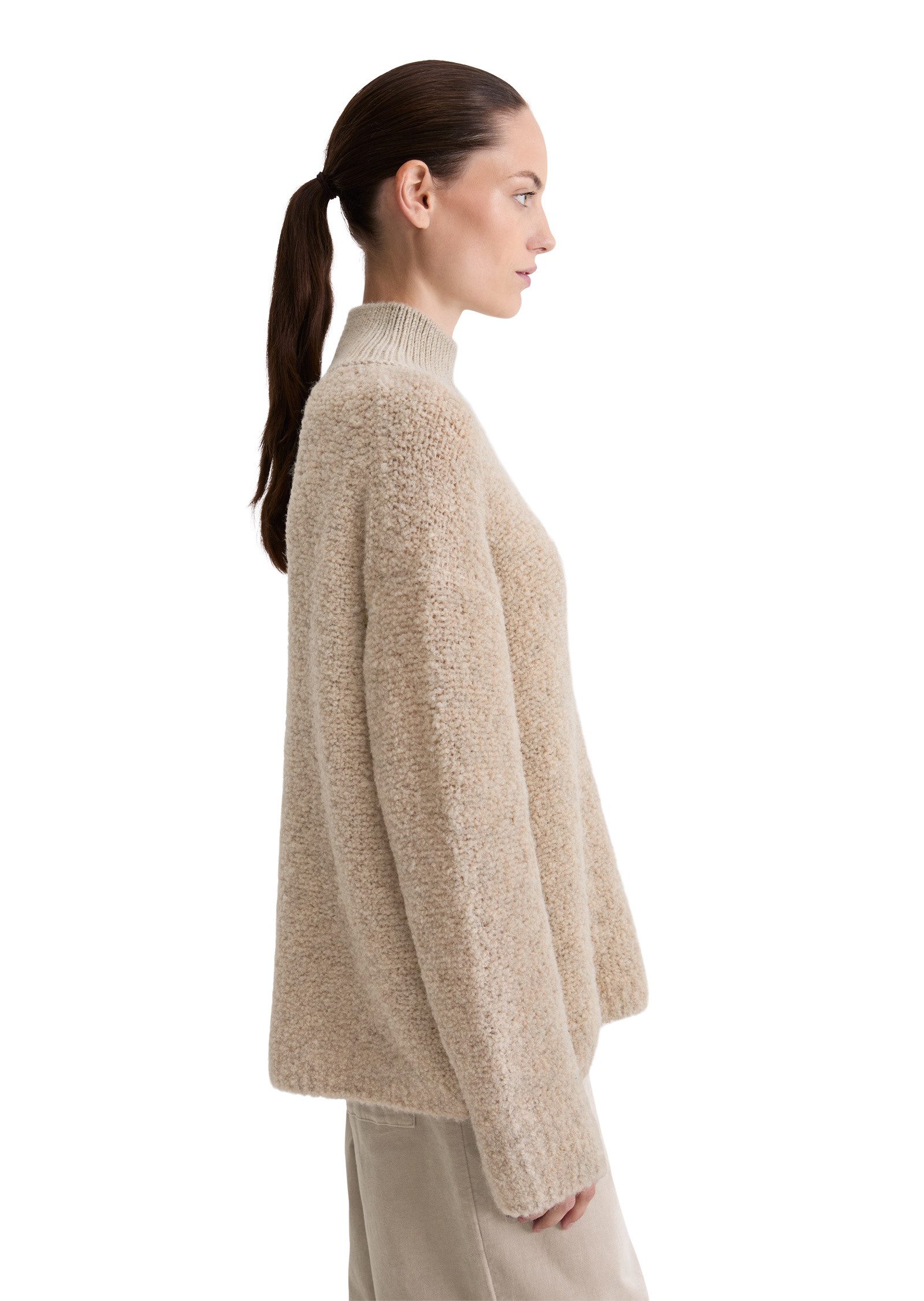 Marc O'Polo Stehkragenpullover aus Schurwolle-Alpakawolle-Mix günstig online kaufen