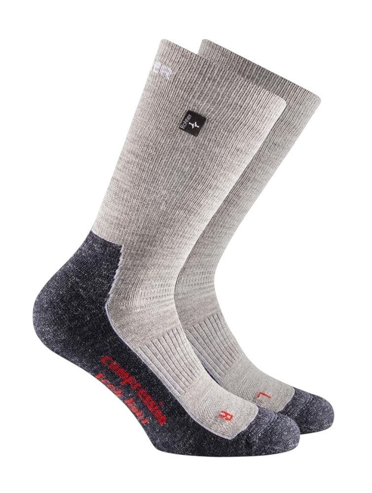 Wandersocken Compression Trek Light l/r (Trekking) hellgrau - 1 Paar