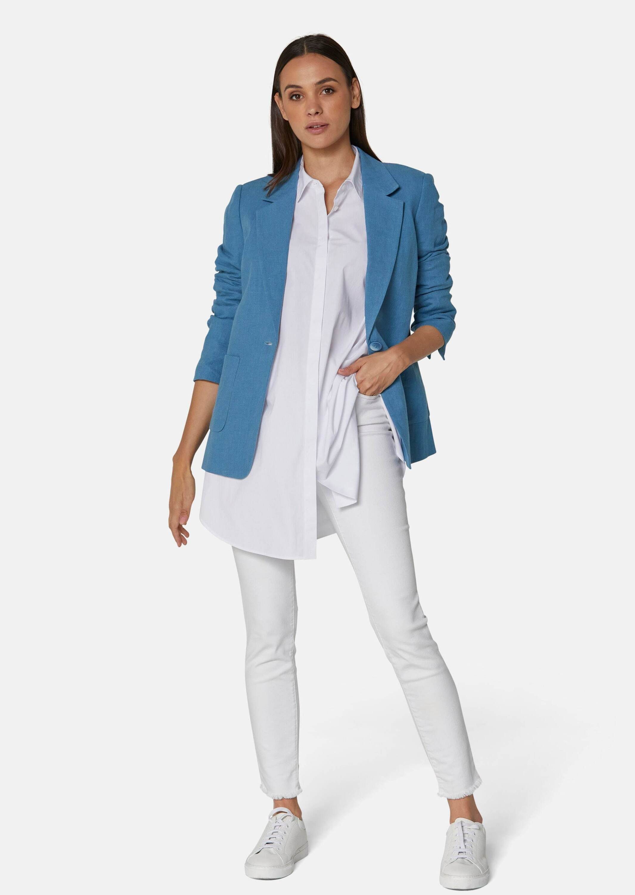 MADELEINE Kurzblazer Leinenblazer in Boxy-Form