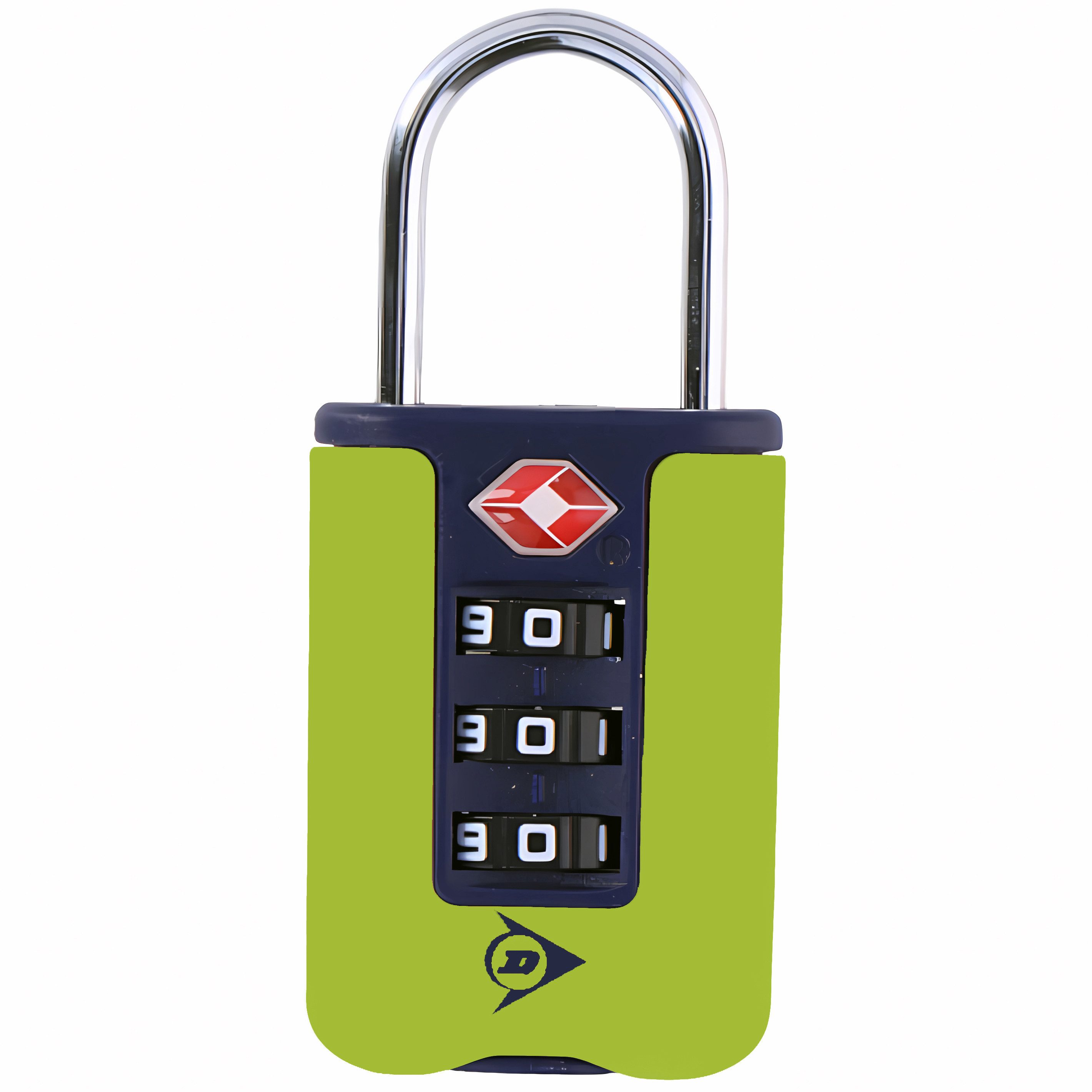 Dunlop TSA-Vorhängeschloss ZAHLENSCHLOSS TSA Kofferzahlenschloss Vorhangzahlenschloss 71 (Grün), Reiseschloss Gepäck Schloss Zahlenkombination Vorhängeschloss