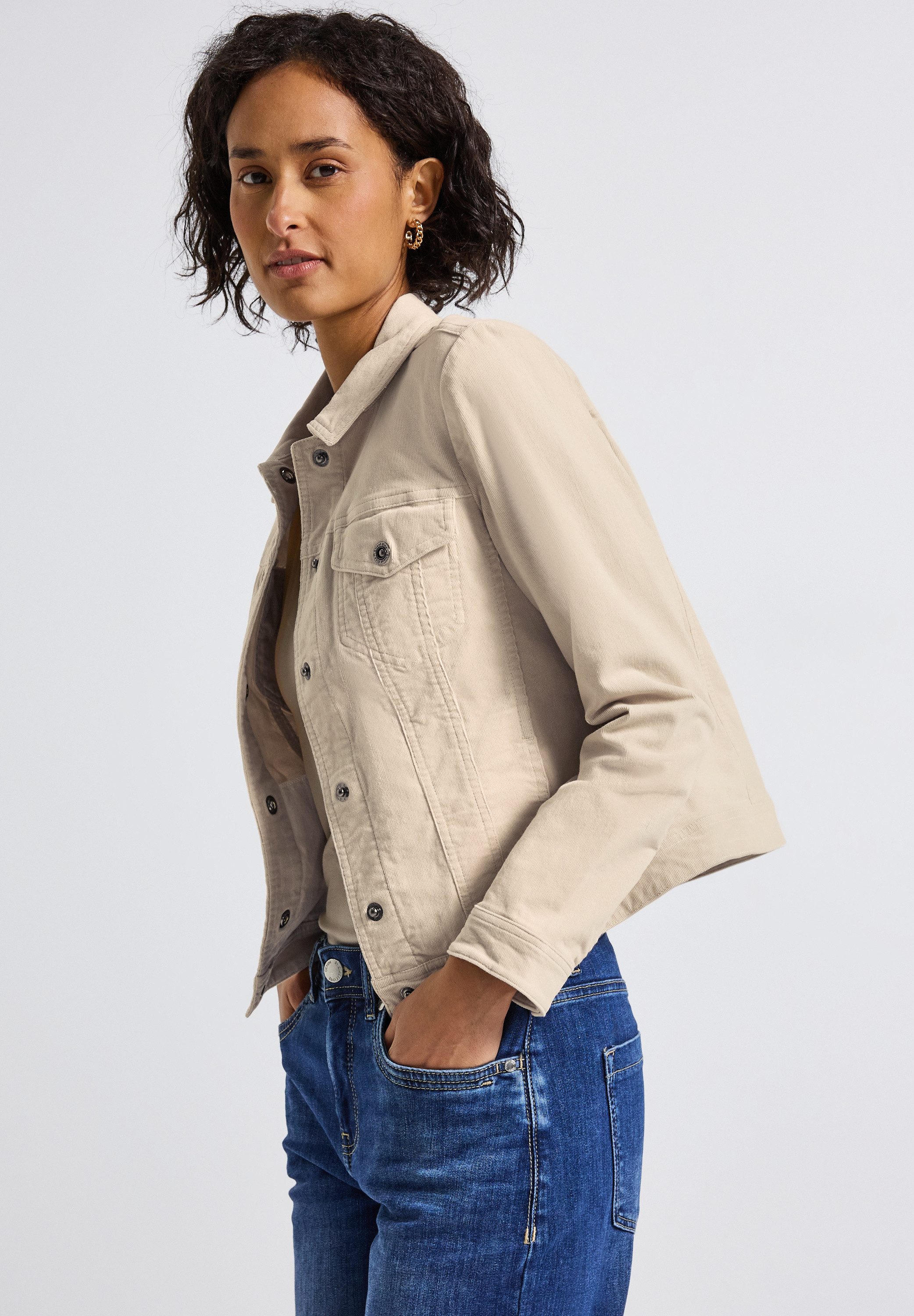 STREET ONE Cordjacke in Cord-Optik