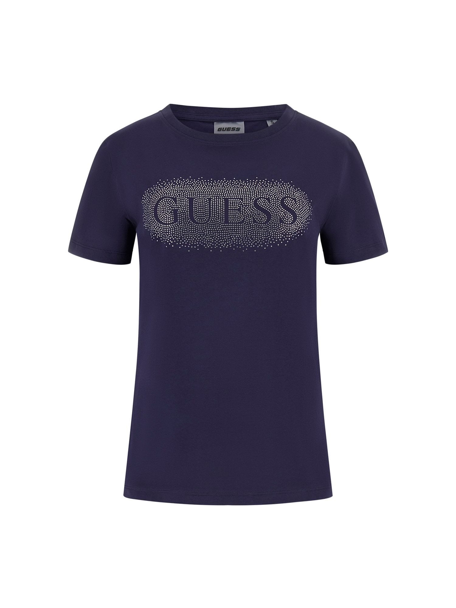 Guess T-Shirt – T-Shirt mit Rundhalsausschnitt und Strassstein-Logo