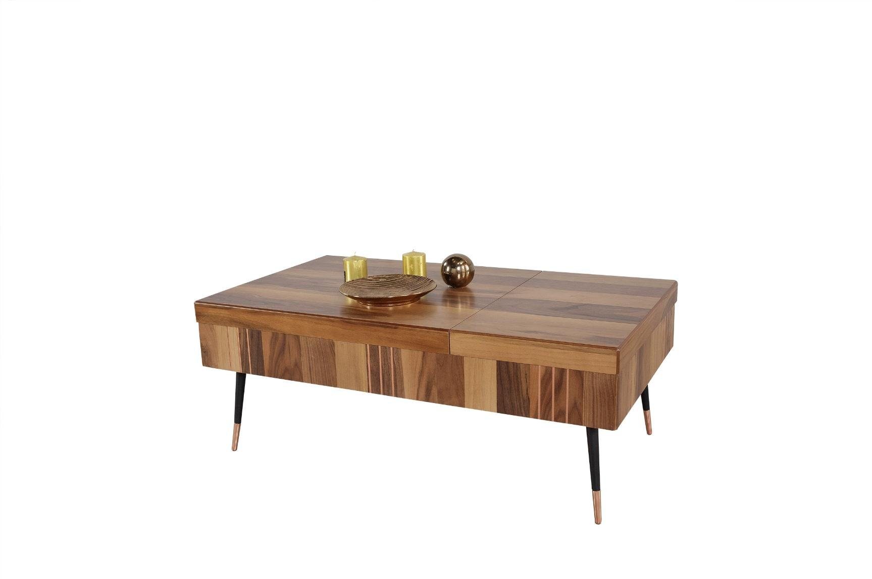 JVmoebel Couchtisch Luxus Couchtisch Braune Couchtische Wohnzimmer Holz Tisch | Couchtische