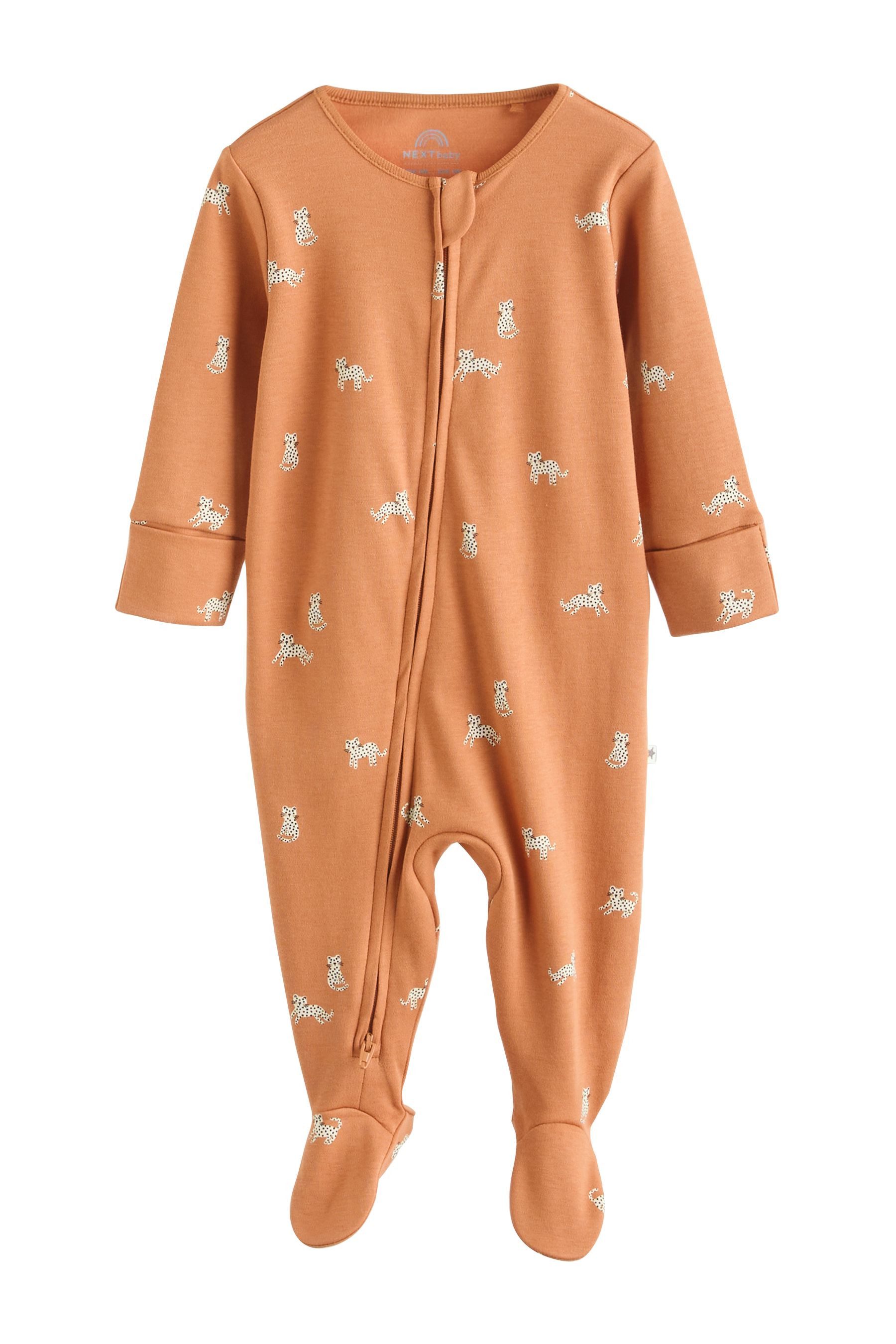 Next Schlafoverall 5er-Pack Babyschlafanzüge mit Zweiwege-RV (5-tlg)