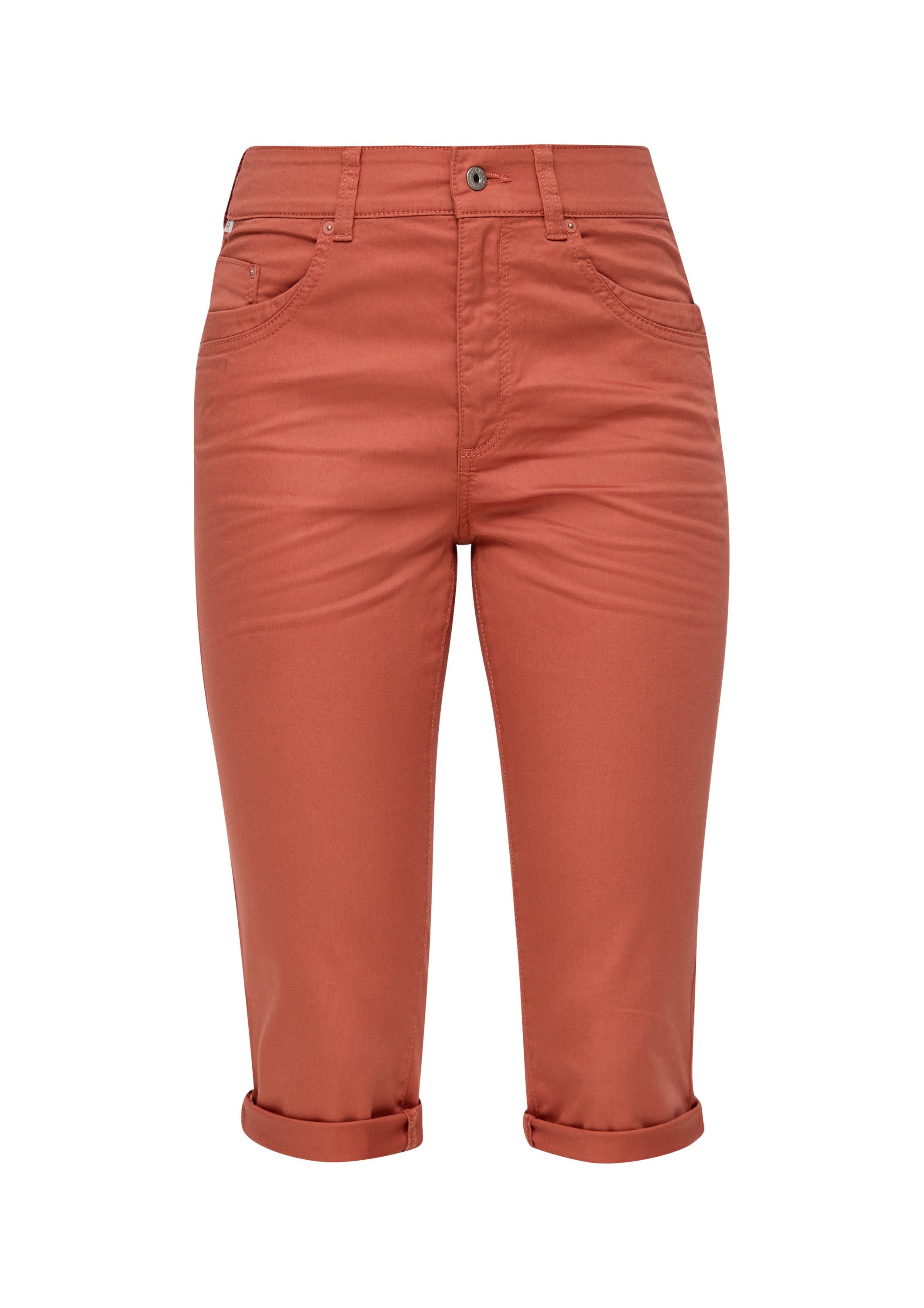 QS Caprihose Hose Slim: Capri aus Baumwollsatin günstig online kaufen