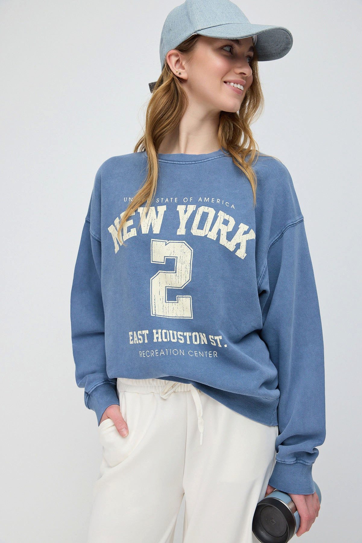 No Matter What Kapuzenpullover Bedrucktes Oversize-Sweatshirt günstig online kaufen