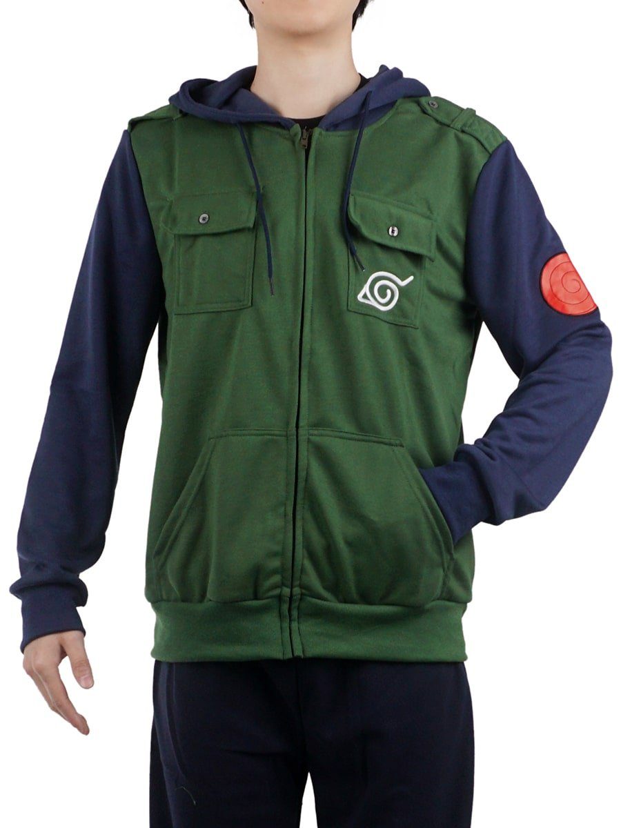 GalaxyCat Hoodie Zip Hoodie von Kakashi Hatake, Pullover im Shinobi-Uniform Design, (1-tlg) Shinobi Sweatjacke in Konoha Design