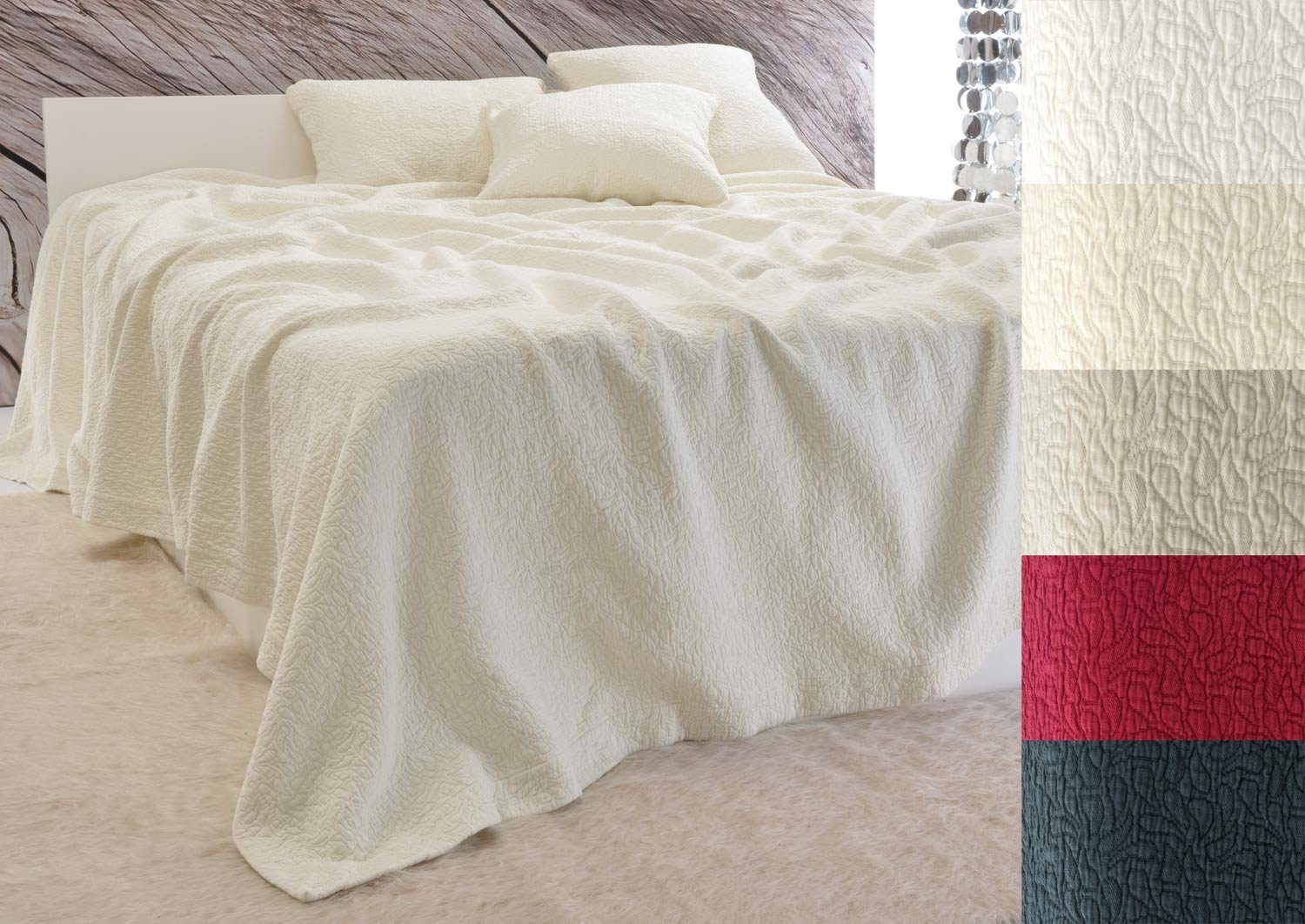 Wohnen und Accessoires GmbH & Co. KG Bettüberwurf Tagesdecke Estoril - Paisley Muster