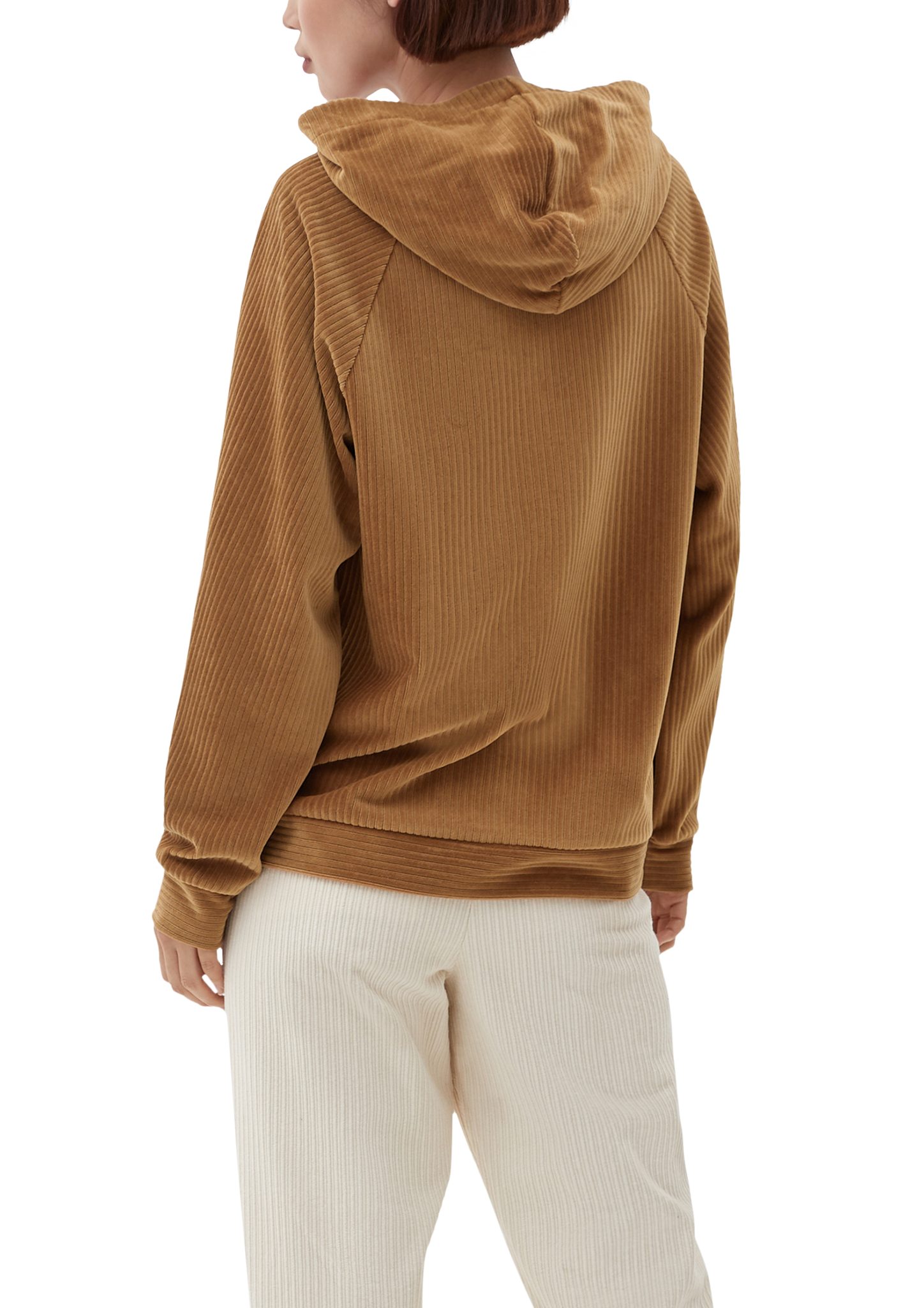 Sweatshirt sandstein s.Oliver aus Cord Kapuzensweatshirt