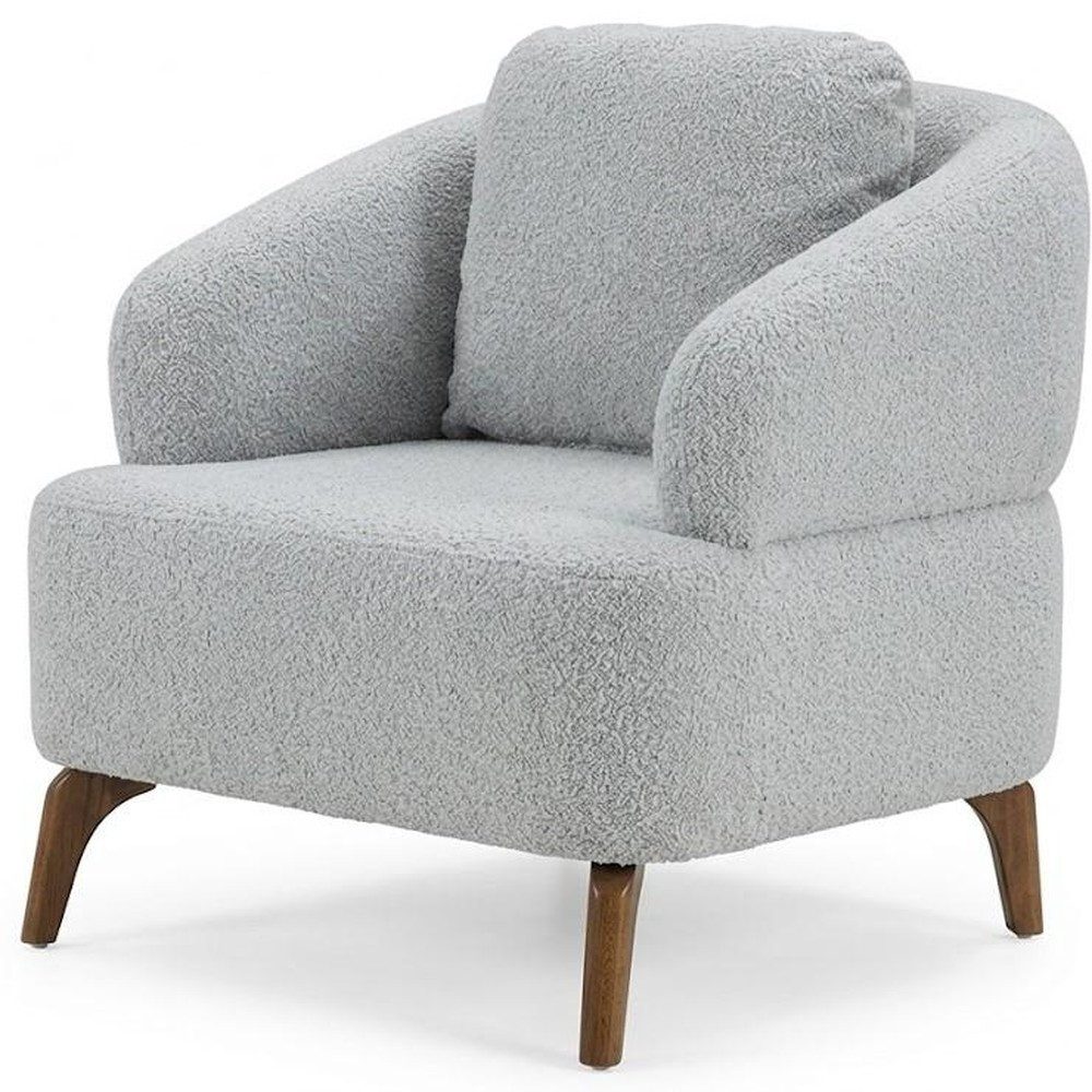 JVmoebel Loungesessel Sessel Weiß Minimalistisches Design Moderner Stil Gemütlich Weich (1-St), Made in Europa