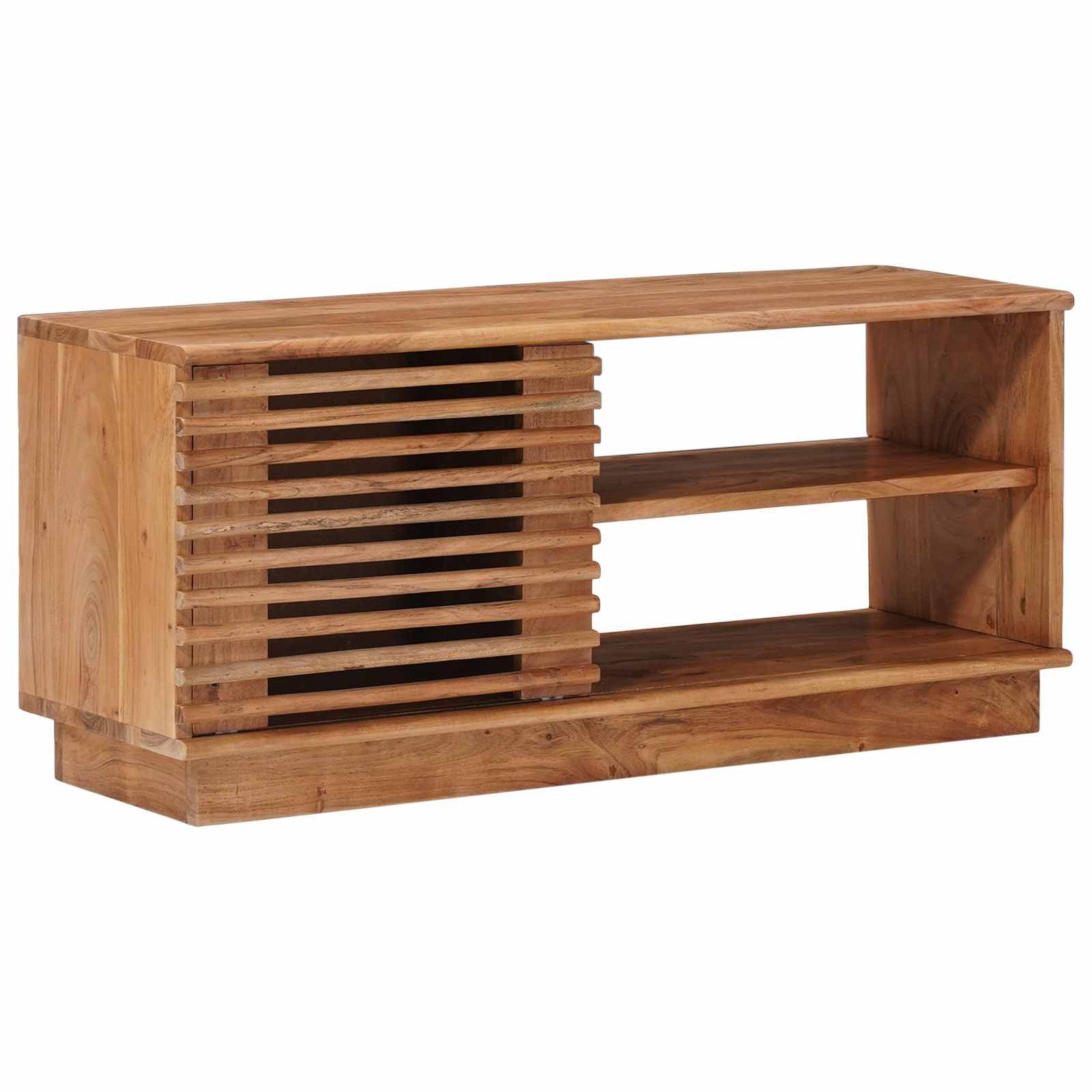 vidaXL TV-Schrank TV-Schränk mit Speicher mit Tür Natur 90 x 30 x 40 cm (1-St)