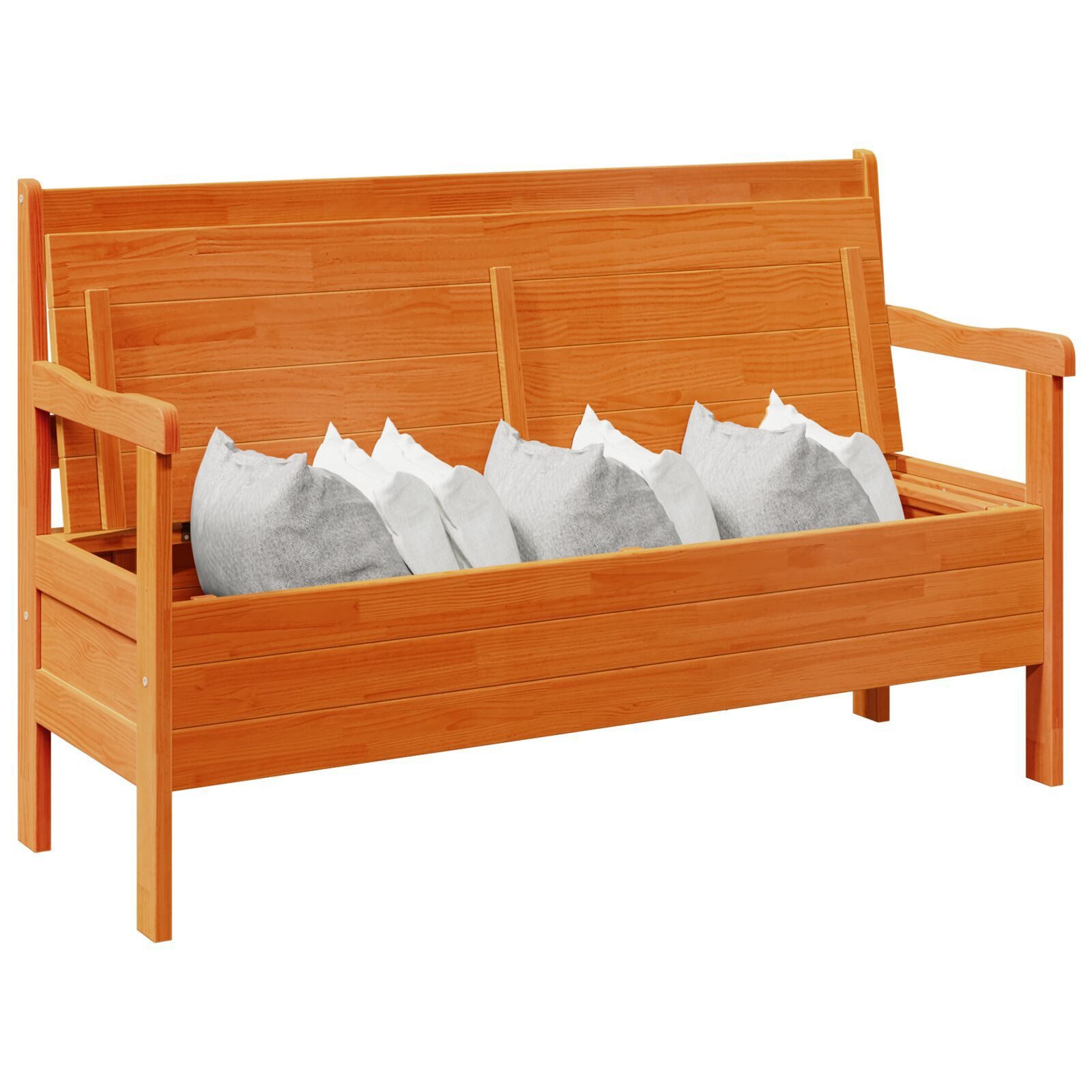 vidaXL Gartenbank Gartenbank 119x76x44 cm Massivholz günstig online kaufen