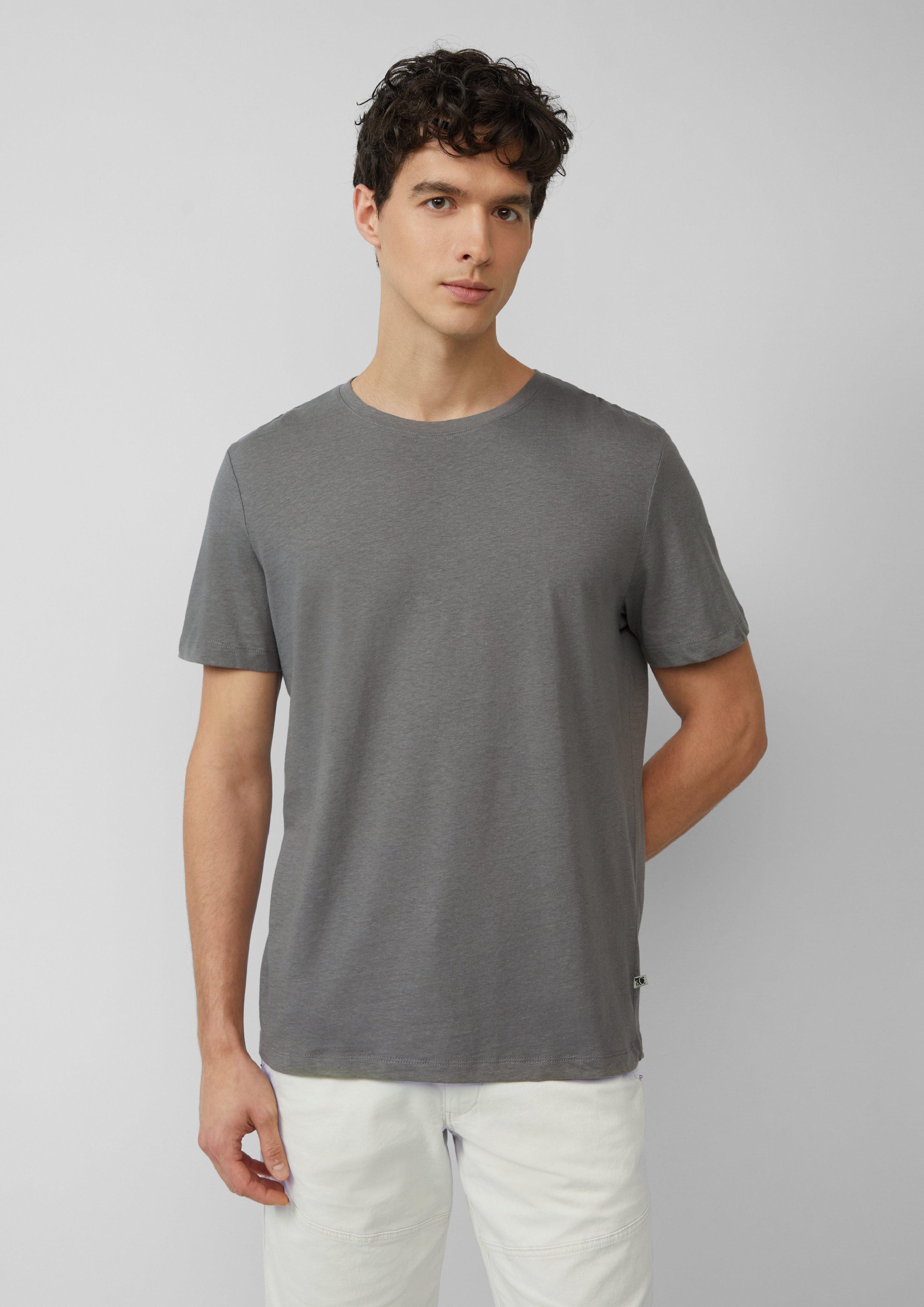 s.Oliver Kurzarmshirt Jersey-T-Shirt aus Leinenmix günstig online kaufen