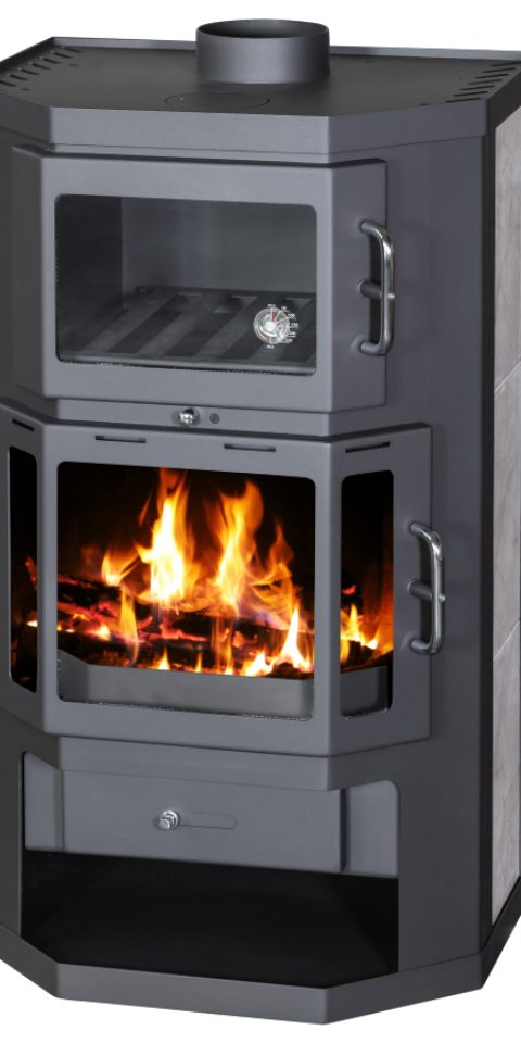 Victoria 05 Kaminofen Victoria Taro F Kaminofen mit Backfachn und Herdplatte