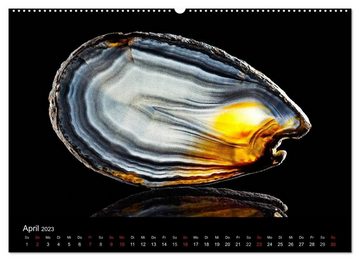 CALVENDO Wandkalender Leuchtende Achate (Premium, hochwertiger DIN A2 Wandkalender 2023, Kunstdruck in Hochglanz)