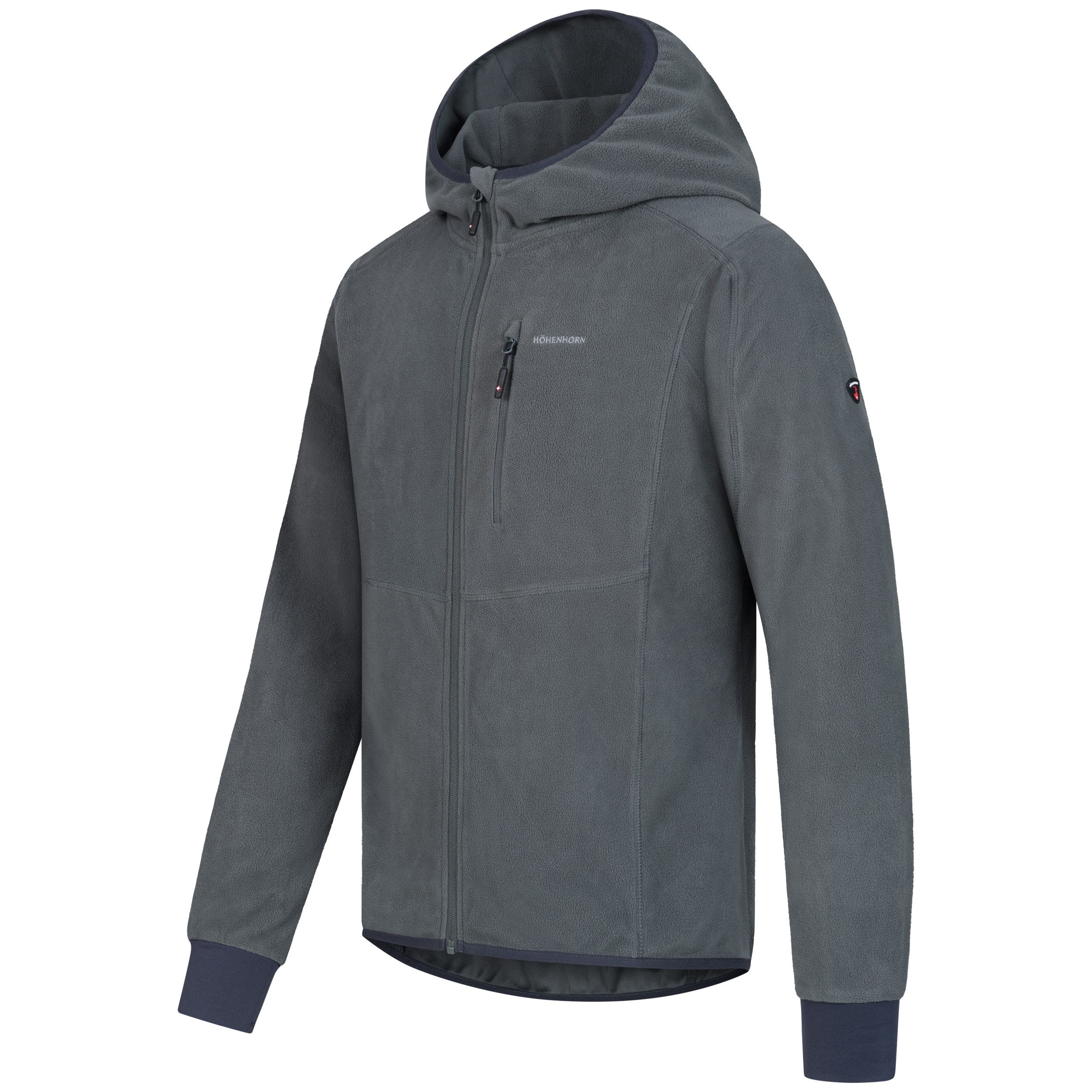 Höhenhorn Hoodie Apennin Herren Leichter Fleece Sweatshirt Full Zip Microfleece
