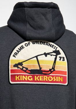 KingKerosin Kapuzensweatjacke K.K. Adventure Gear - Frame of Wilderness mit herausnehmbarem Softshell-Innenfutter