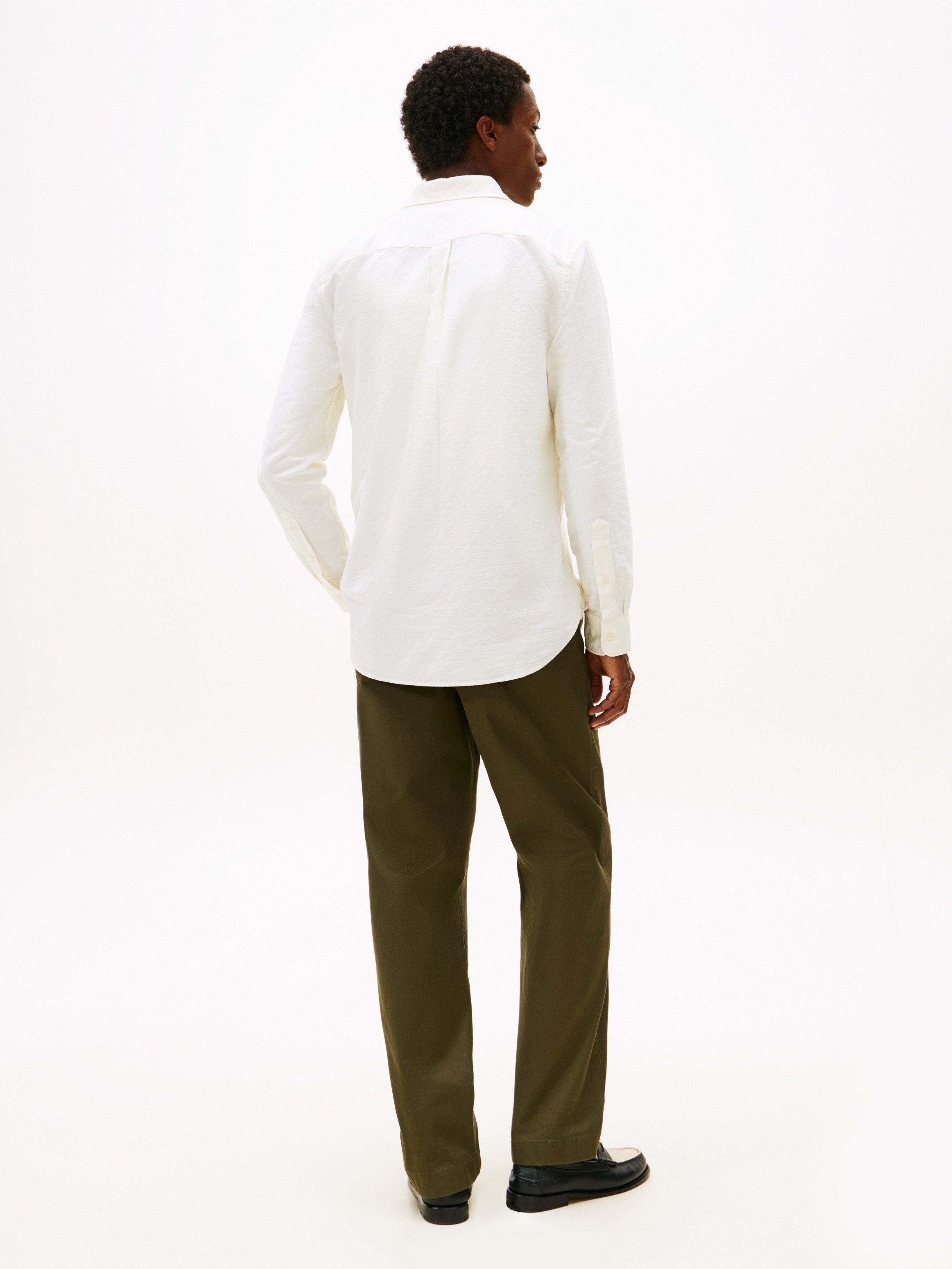 Tommy Hilfiger Langarmhemd OXFORD DOBBY Button-down-Kragen, regular fit, Businesshemd – Bild 5 von 5