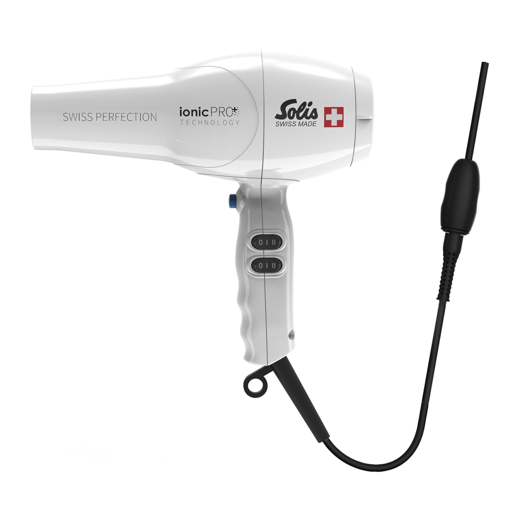 SOLIS OF SWITZERLAND Haartrockner Swiss Perfection 360°, Typ 440, 2300 W, Kaltstufe Ionic PRO 50% mehr Luftdruck Styling Düse