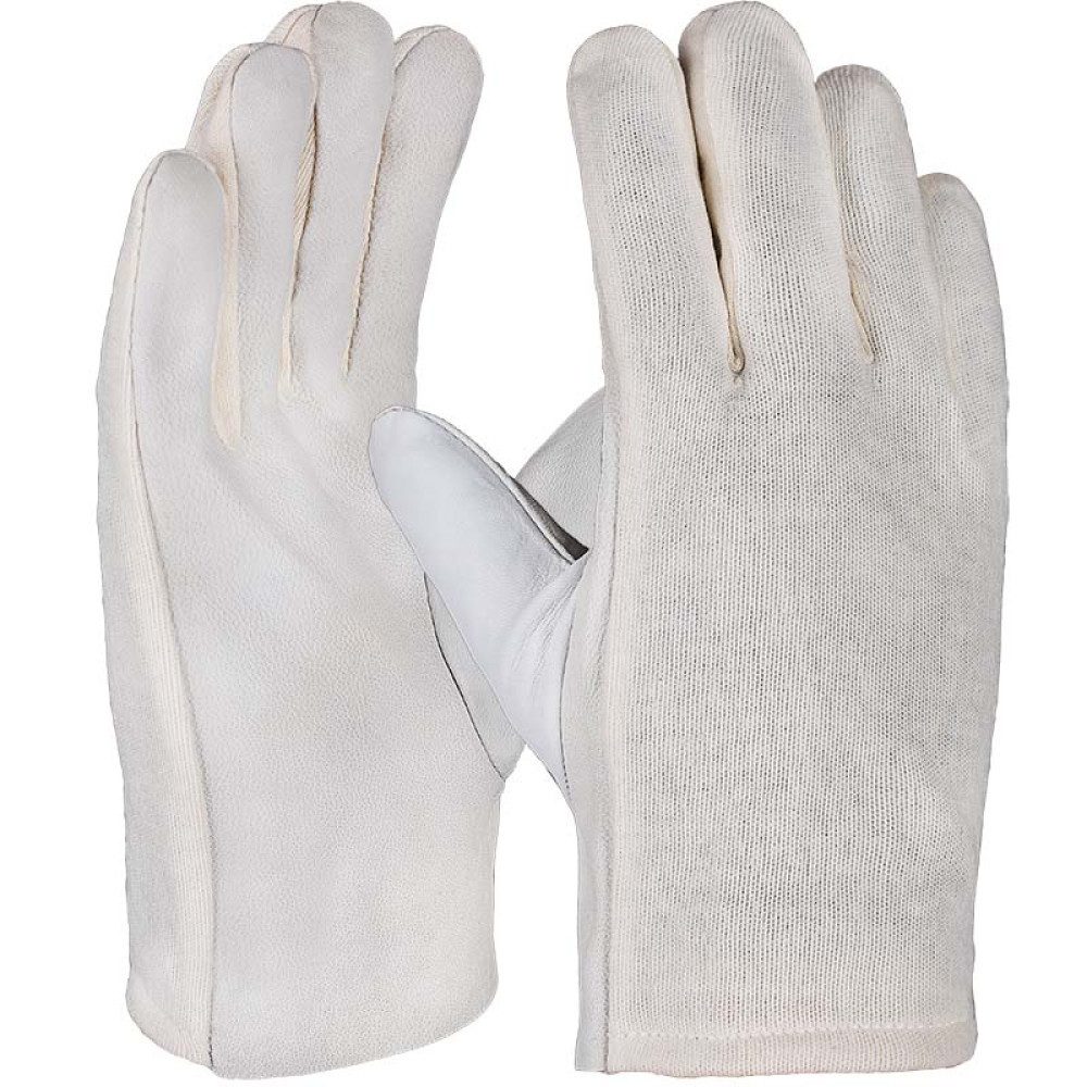 PRO FIT by Fitzner Leder-Arbeitshandschuhe Nappaleder ArbeitshandschuheTrikotrücken, gesäumt 10 (Packung à 12