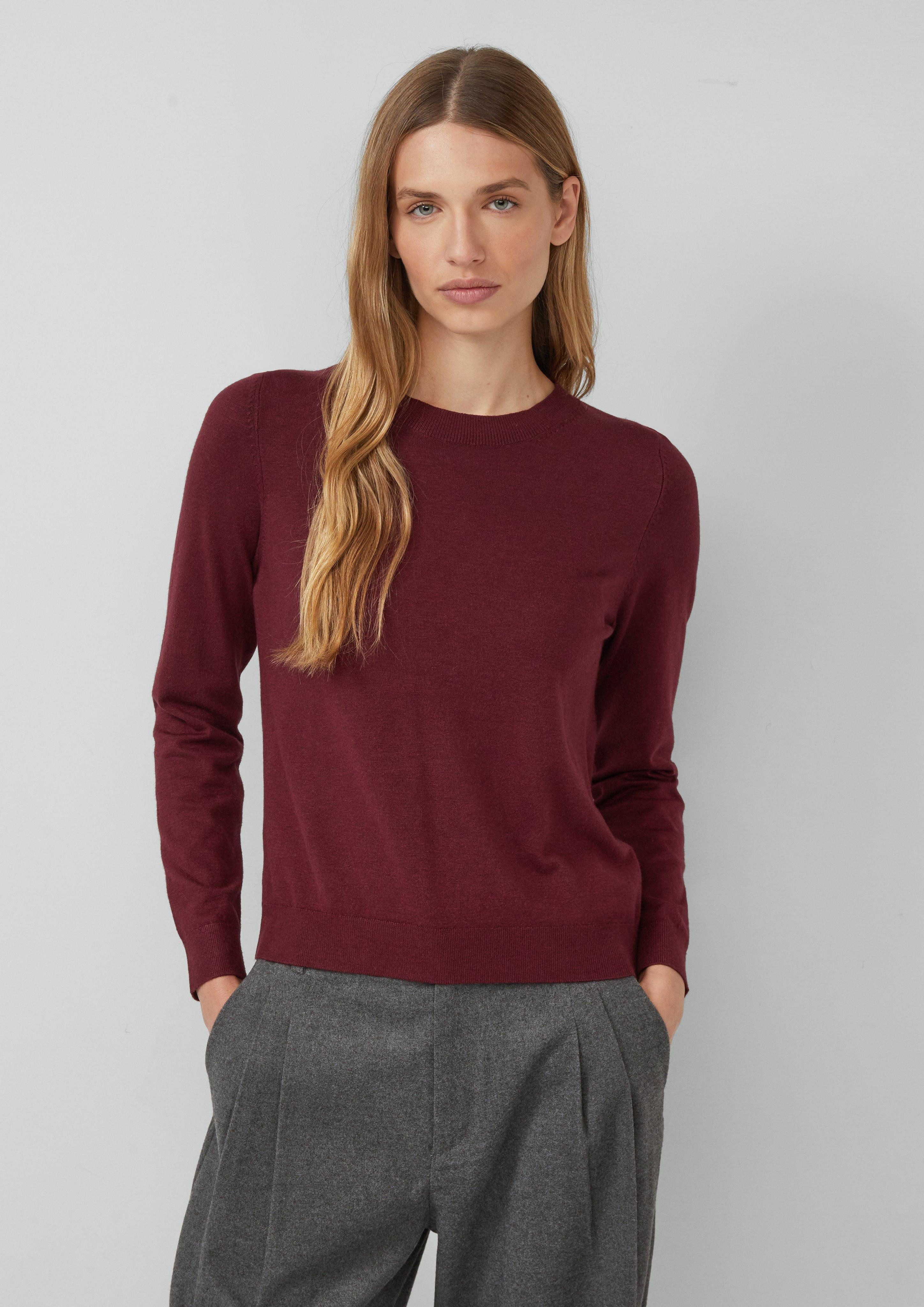 s.Oliver Strickpullover Strickpullover aus Viskosemix günstig online kaufen