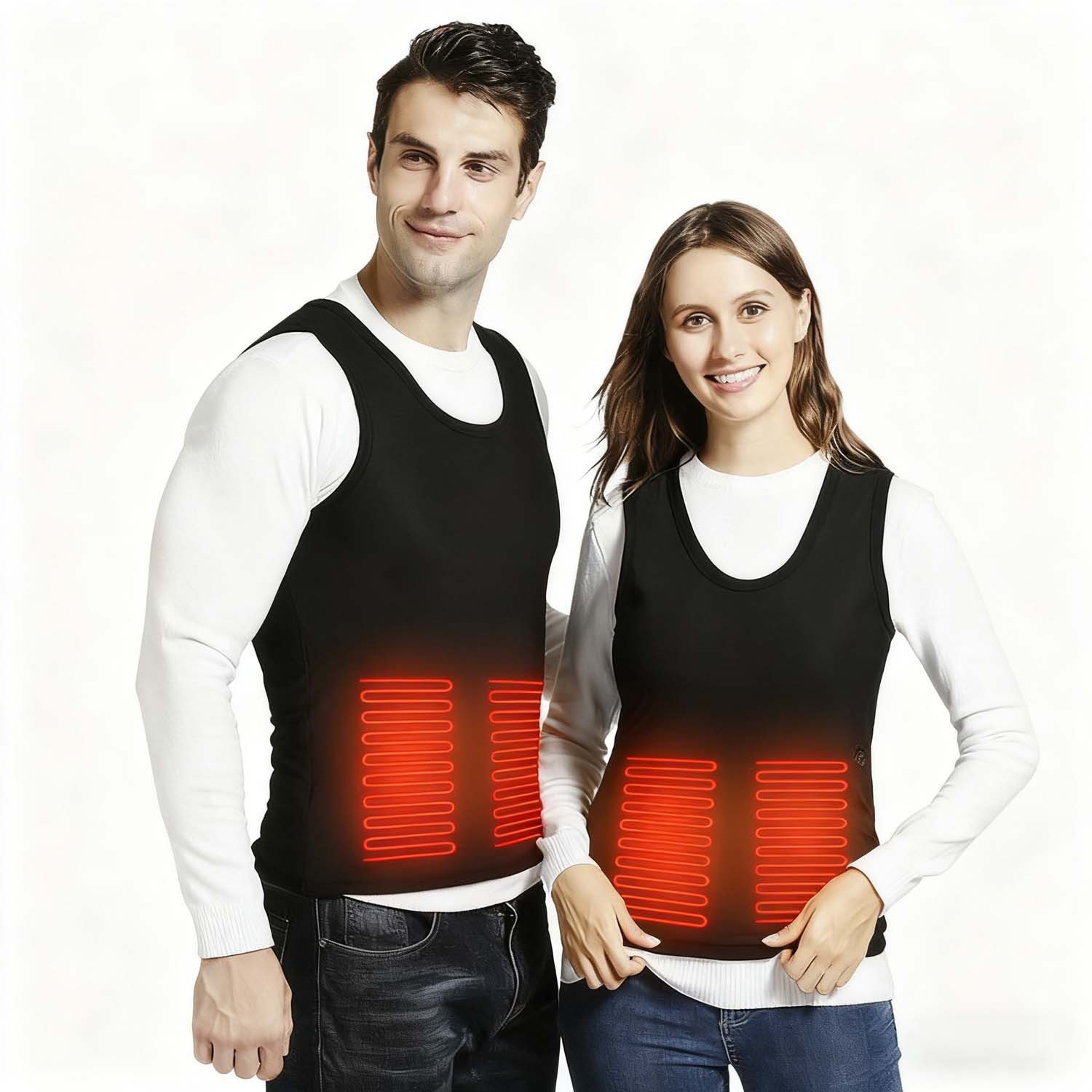 trends for living Funktionsweste Beheizbare Weste 5-Zonen Heizung für Damen & Herren (ohne Powerbank) Fleecegefüttert