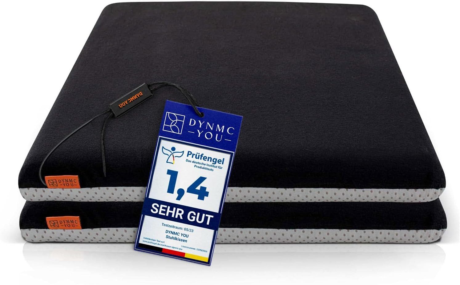 DYNMC you Подушки Подушка для стула 40x40 - Eckig Set Mittelhart, Подушки Bank Memory Schaumstoff - Sitzpolster Stuhl