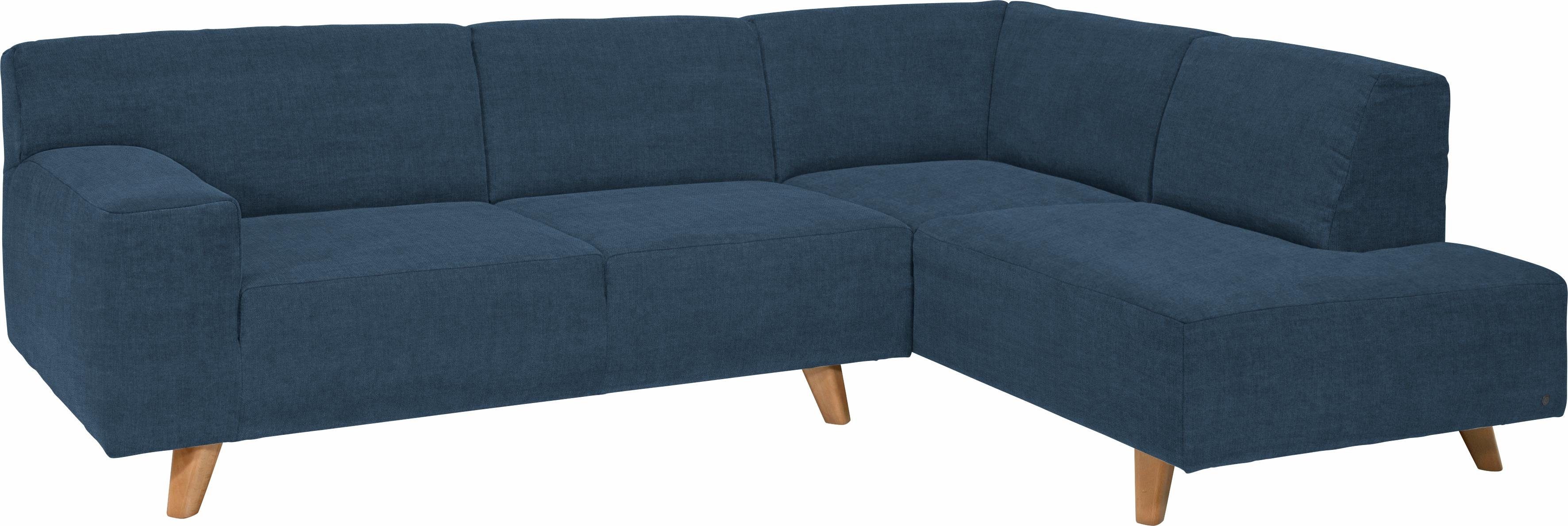 TOM TAILOR HOME Ecksofa NORDIC PURE, mit mane, im Retrolook, Füße Buche natur