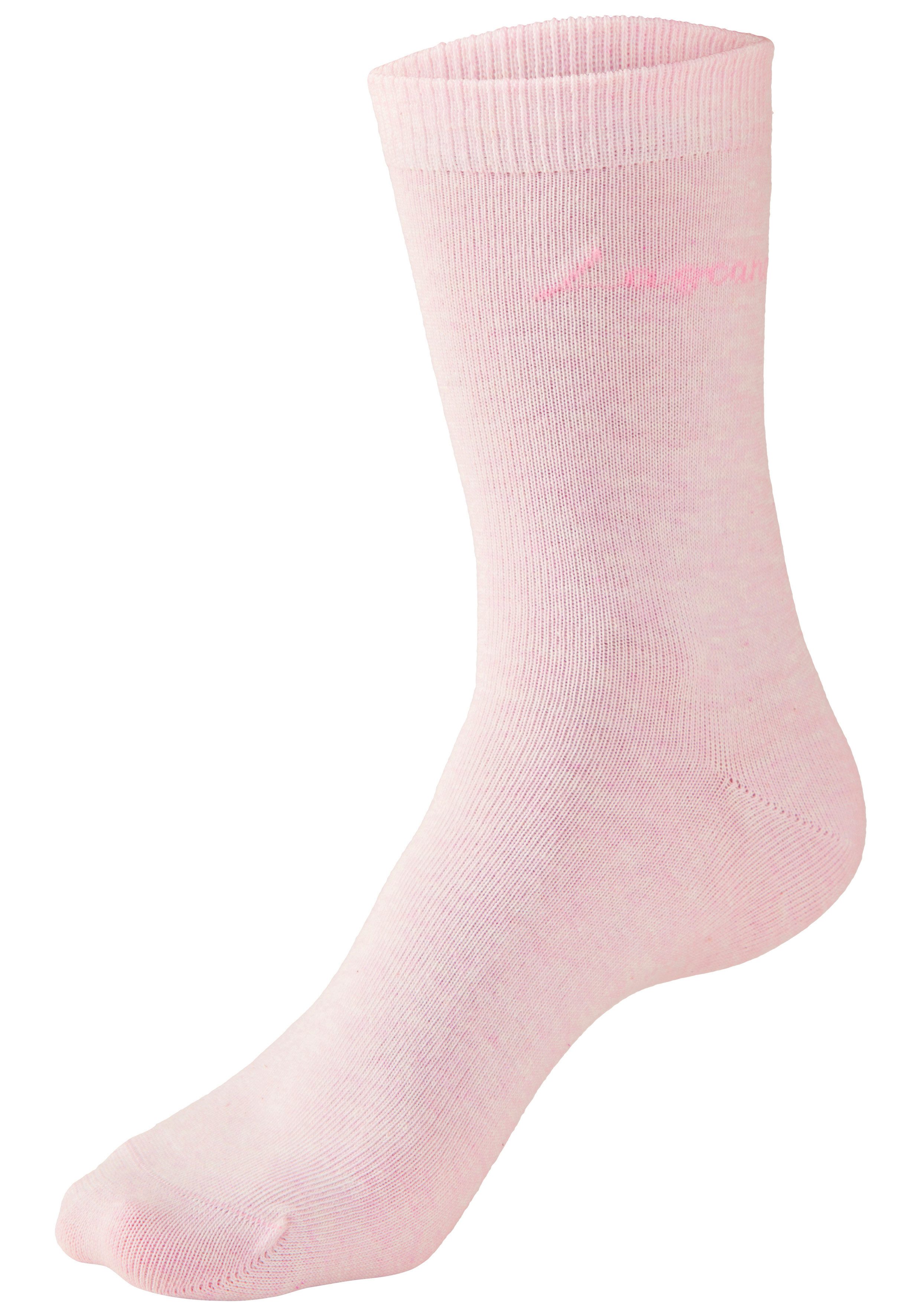 LASCANA Basicsocken für Damen mit eingestricktem Markenlogo (Box, 7-Paar) in ansprechender Geschenkbox