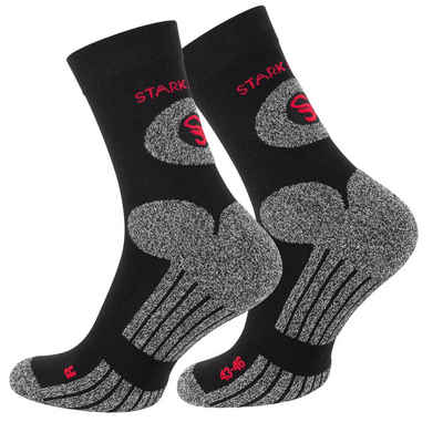 Stark Soul® Wandersocken 2 Paar Wandersocken, Trekking Outdoor Носки - Hiking (2 Paar) eingewebtes Logo