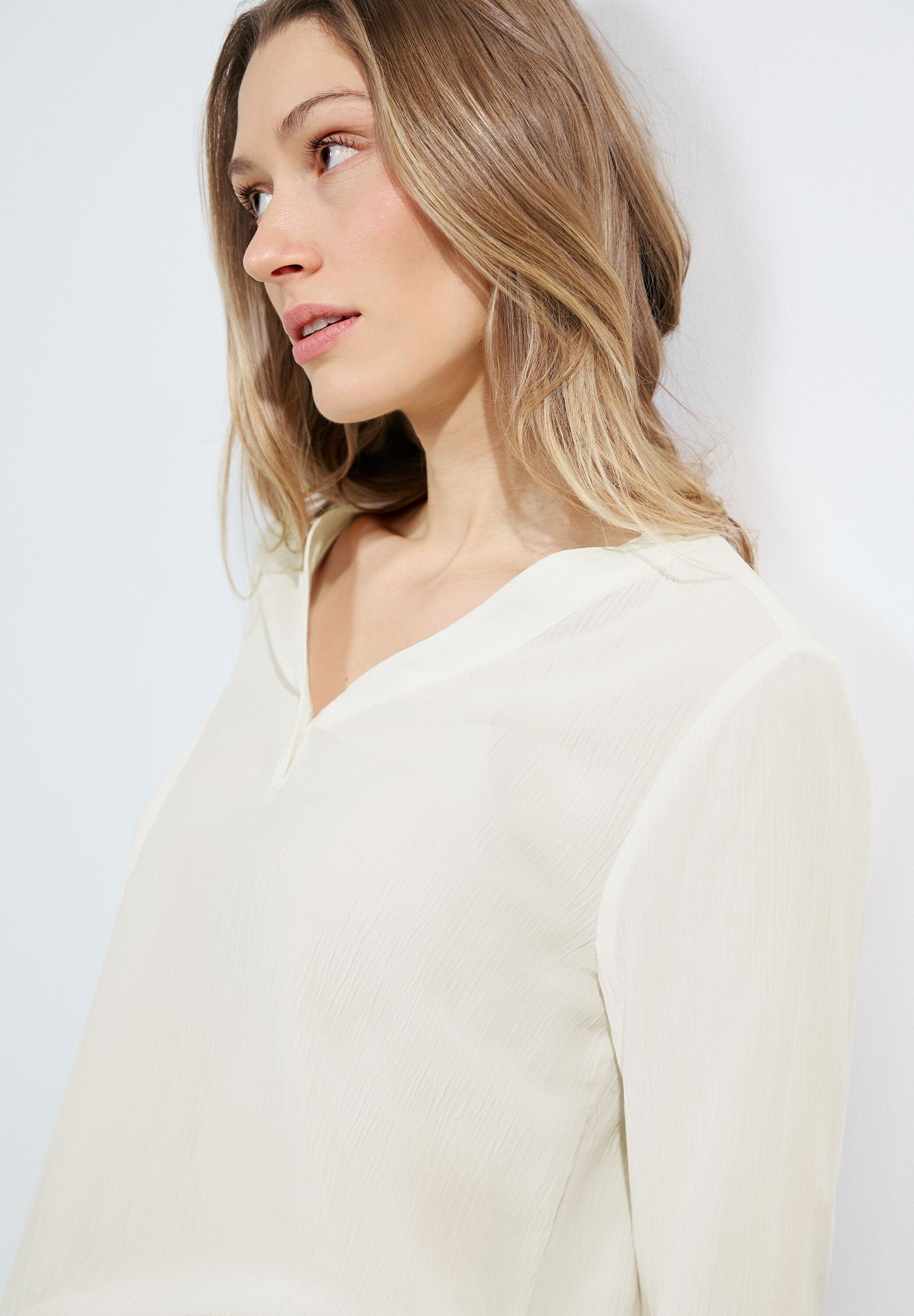 CECIL Langarmbluse in Unifarbe