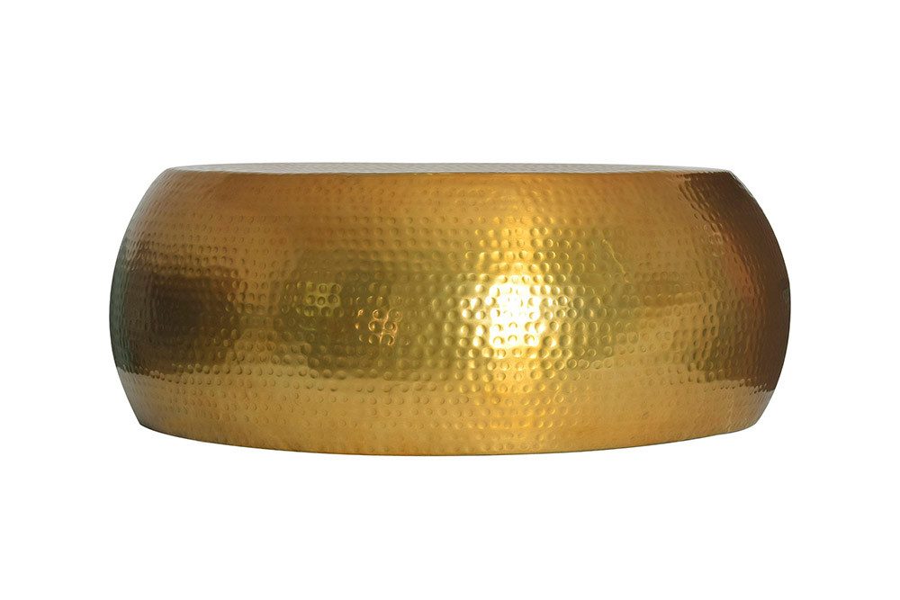 riess-ambiente Couchtisch ORIENT Ø80cm messing - Metall, Aluminium, Hammers günstig online kaufen