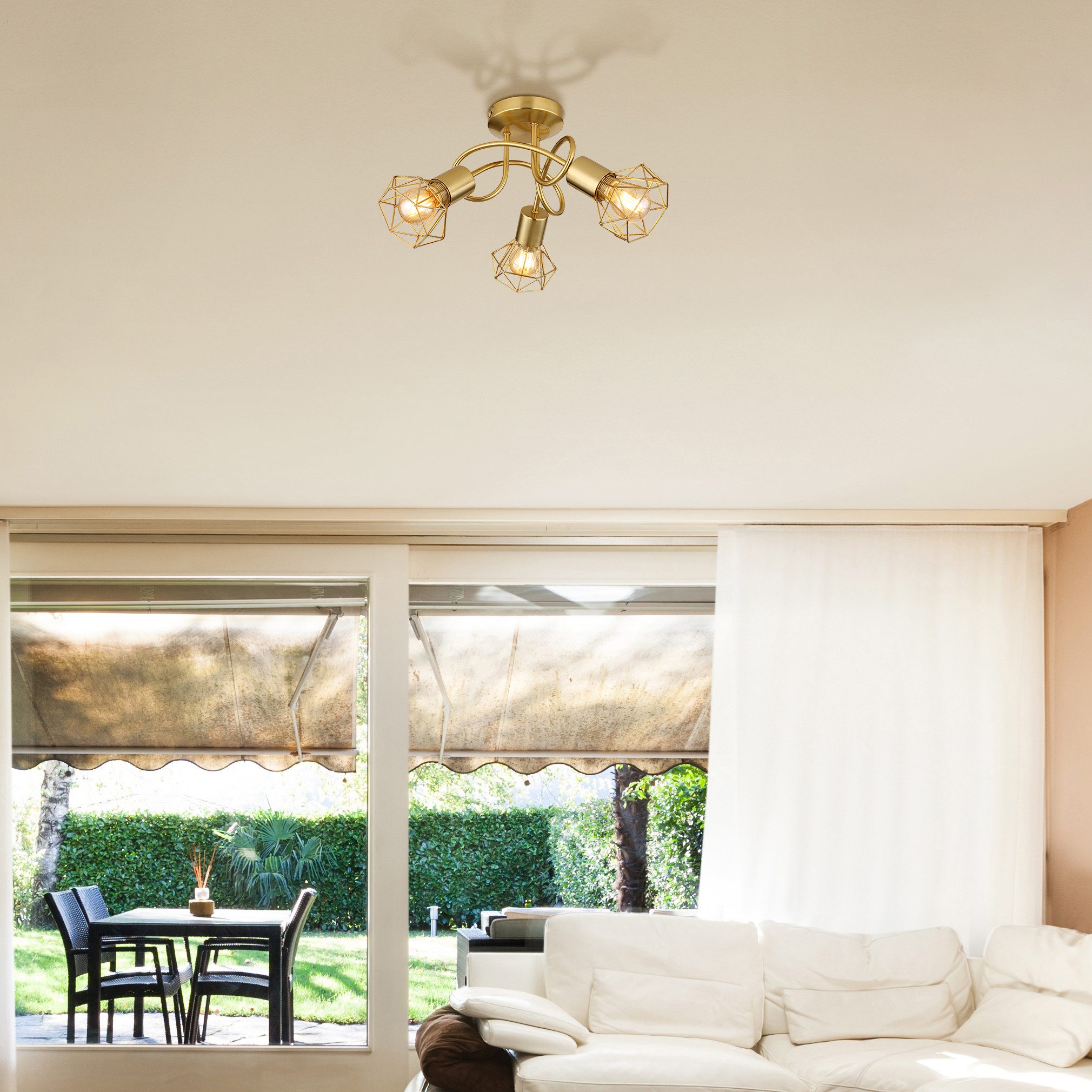 GLOBO LIGHTING Deckenleuchte XARA I, ohne Leuchtmittel, Deckenlampe/Wohnzim günstig online kaufen